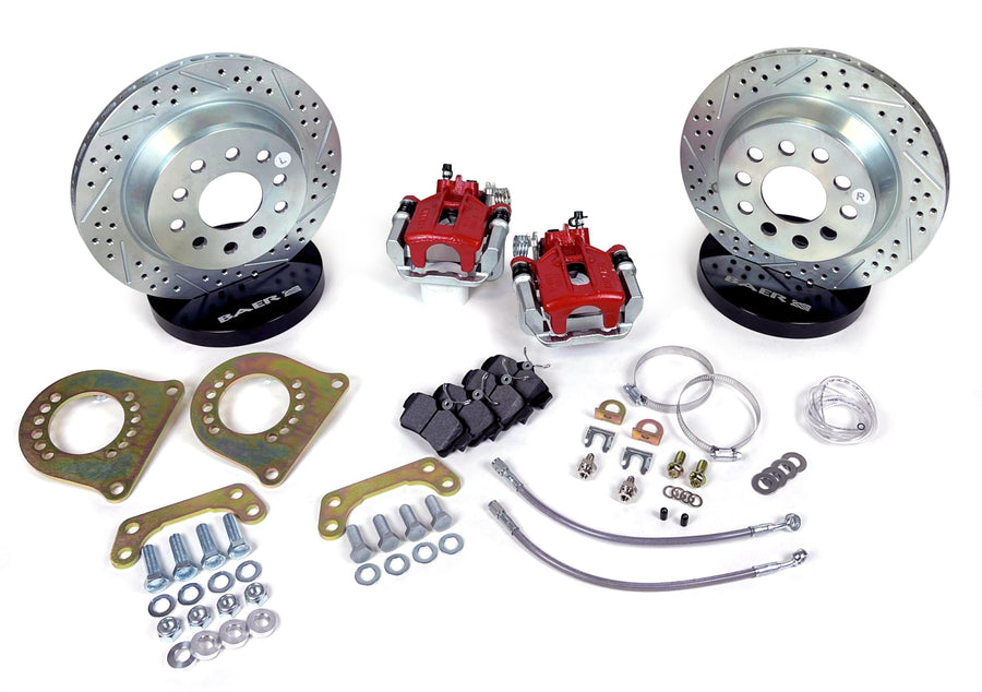 11.65" Clsc Brake Sys Rr Red Ford 8.8" Baer Brakes (4262770R)