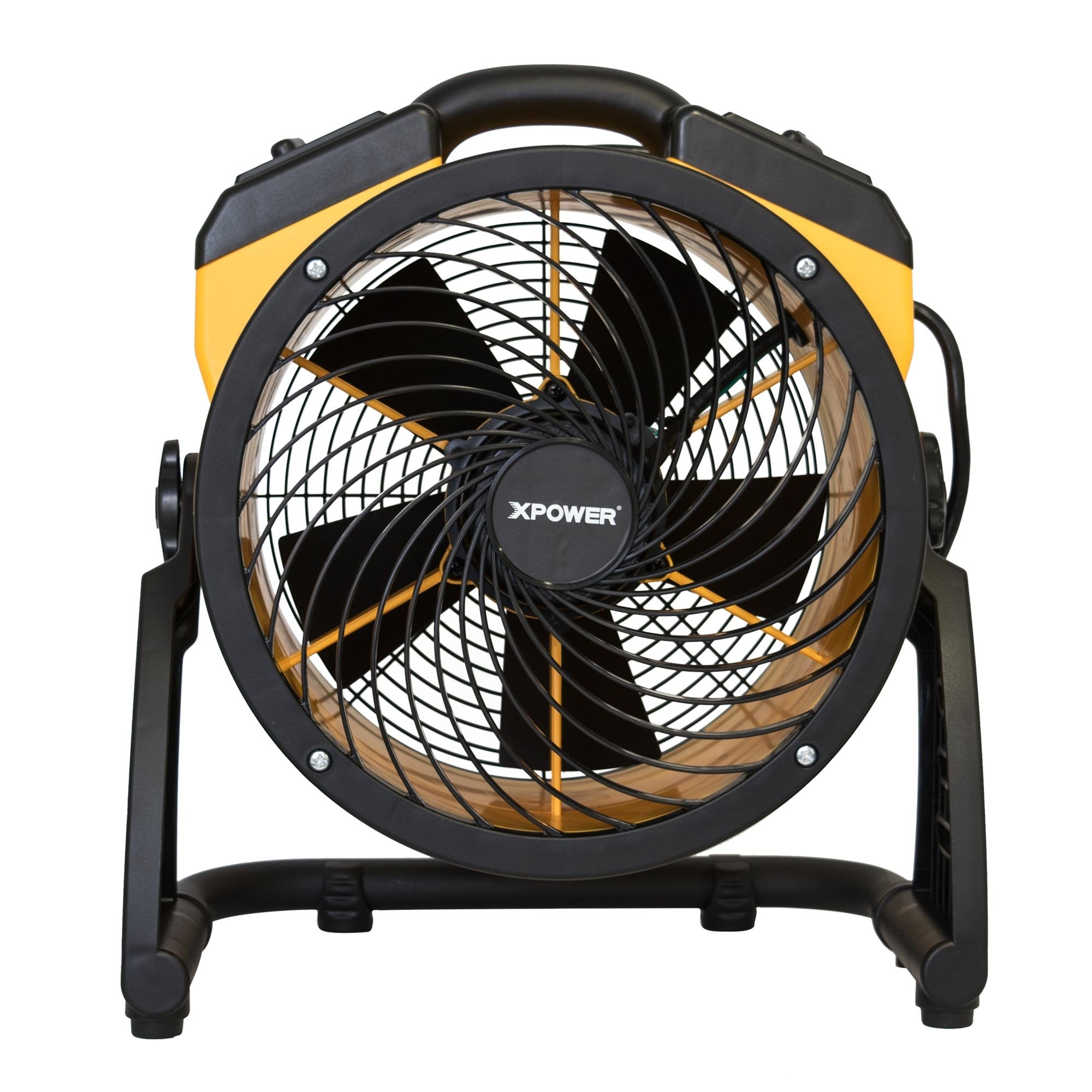 Heavy Duty XPOWER FC-100 High Velocity Whole Room Air Mover Air Circulator Utility Floor Fan, Variable Speed, Timer, 11 inch, 1100CFM