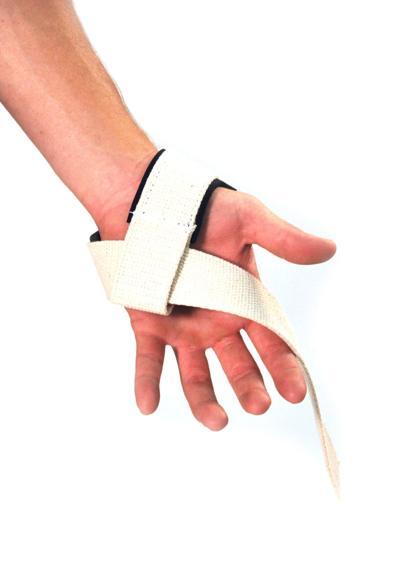 Natural Color Stroops Cotton Lifting Strap, Pair