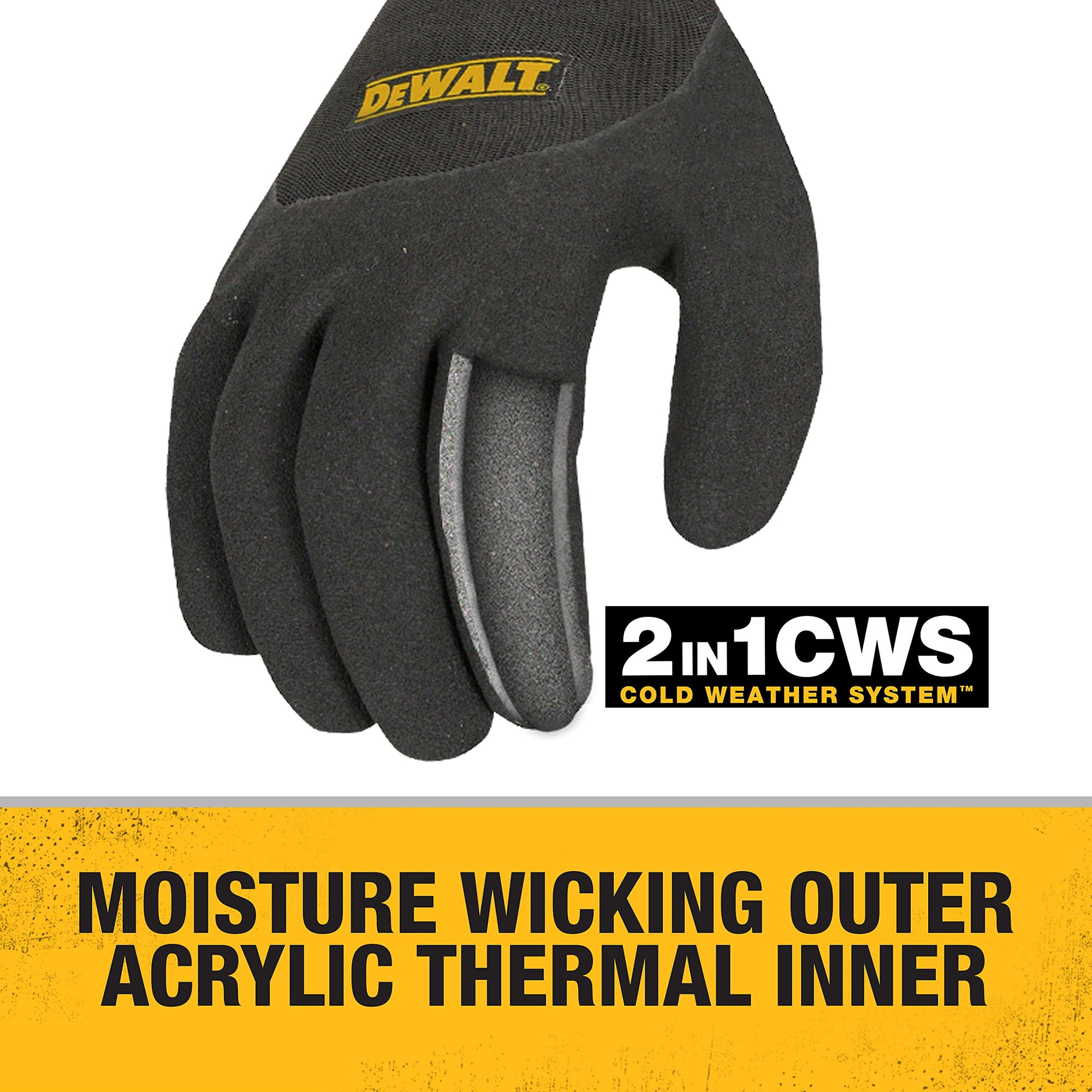 Glove in Glove Thermal Work Glove DEWALT DPG737 - Size XL