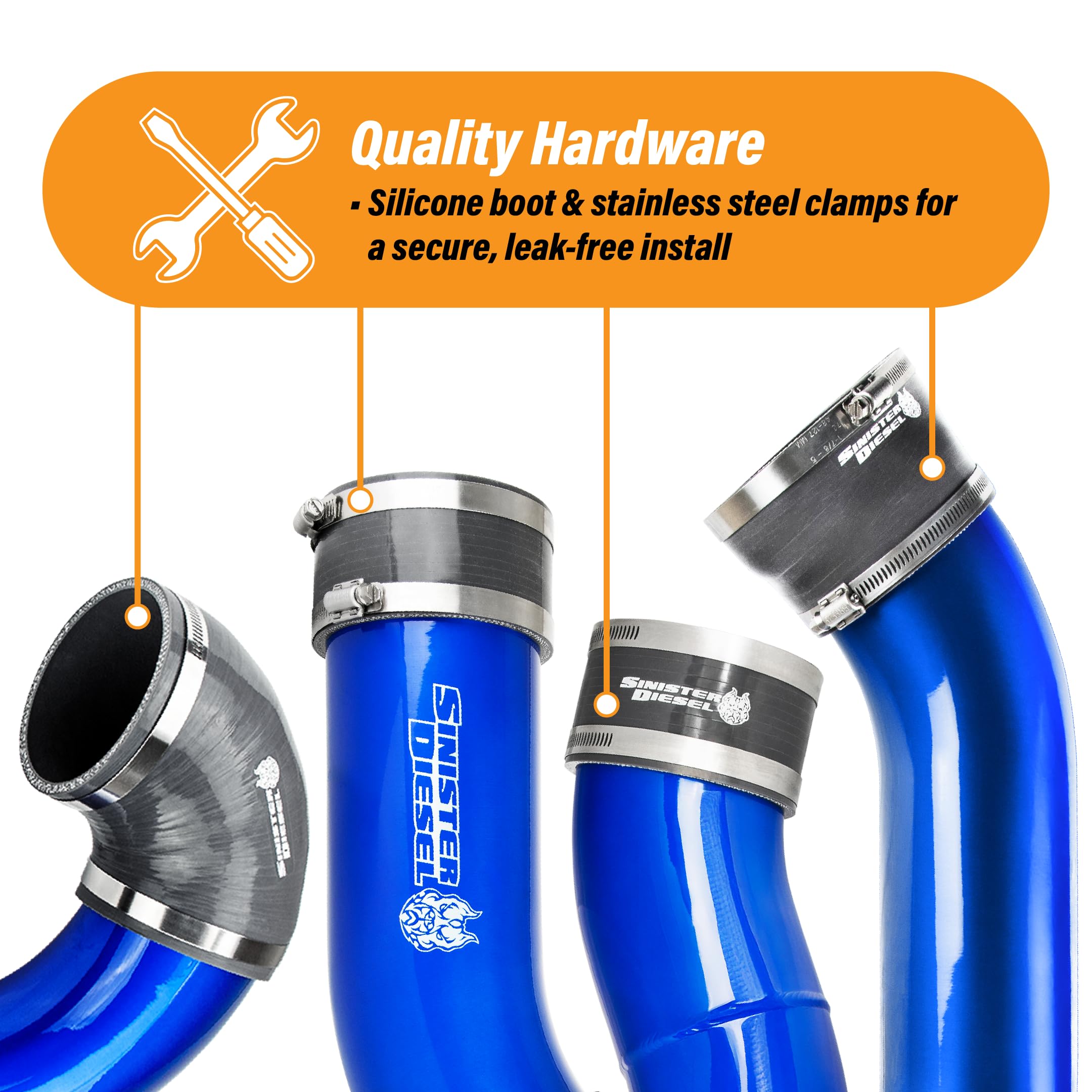 Cold Air Intake Sinister Diesel for 2008-2010 Ford Powerstroke 6.4L