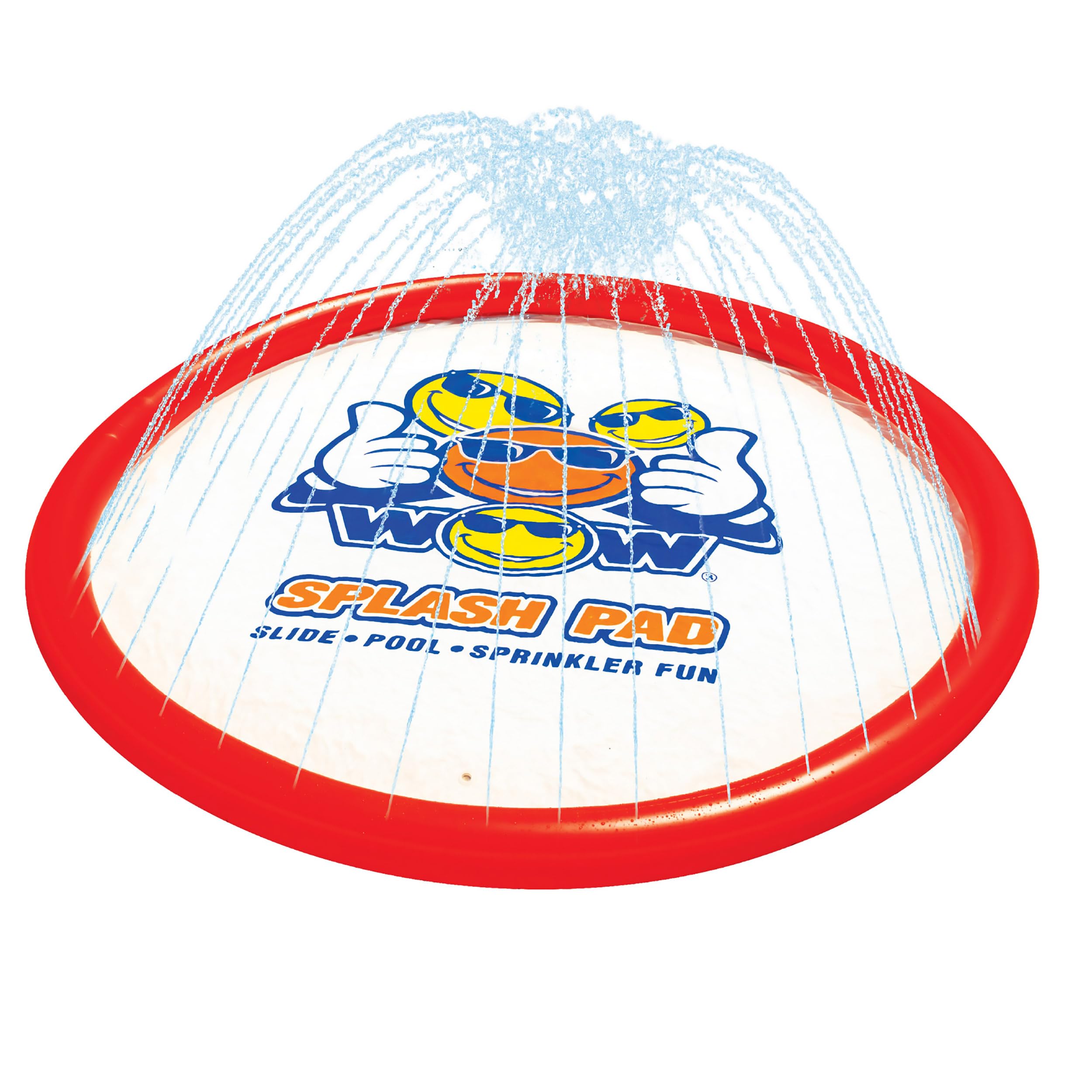 Giant WOW Sports Splash Pad, Durable Wading Pool with Built in Sprinklers