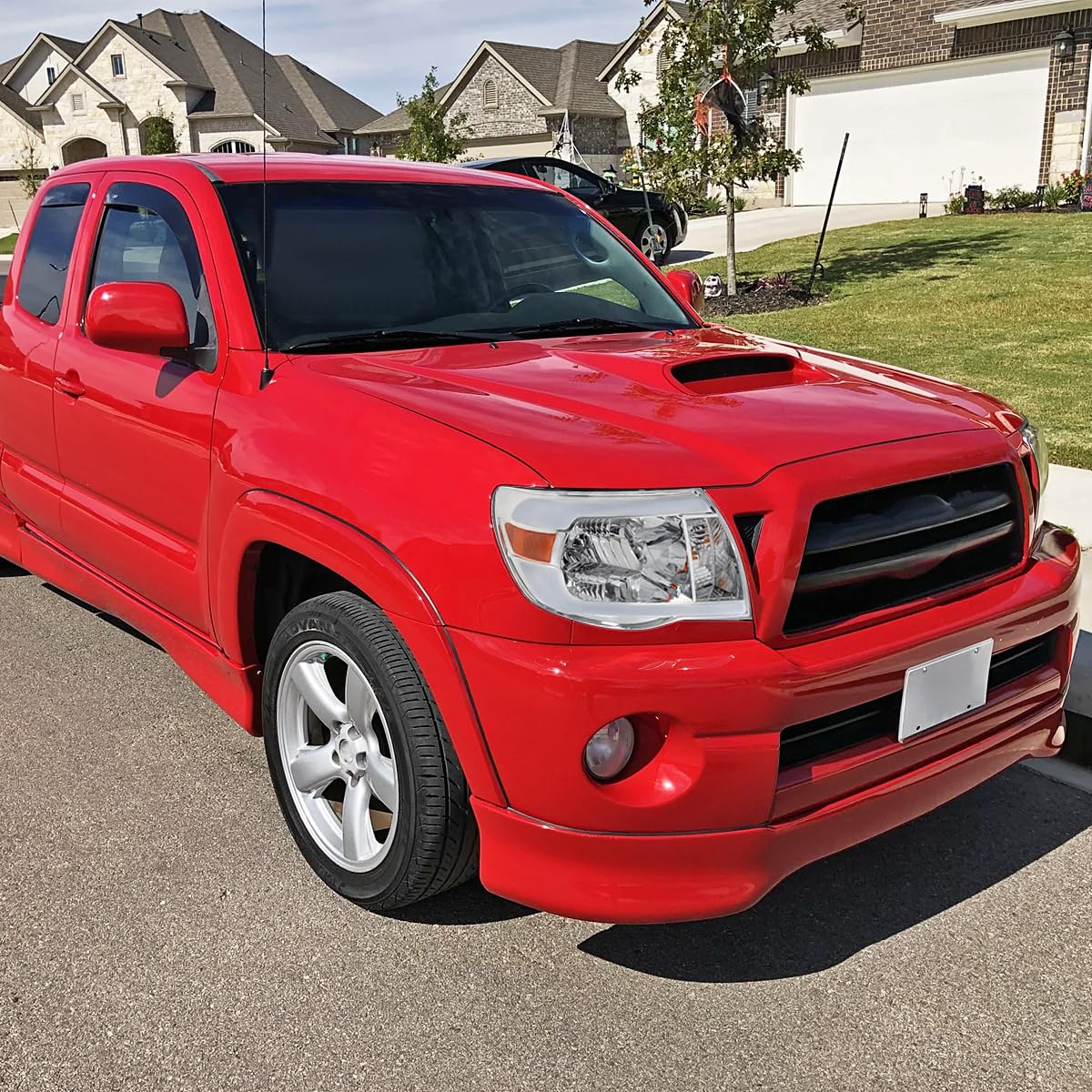 Chrome Headlights w/LED Tube SPEC-D TUNING Compatible with 2005-2011 Toyota Tacoma, Left + Right Pair Headlamps Assembly