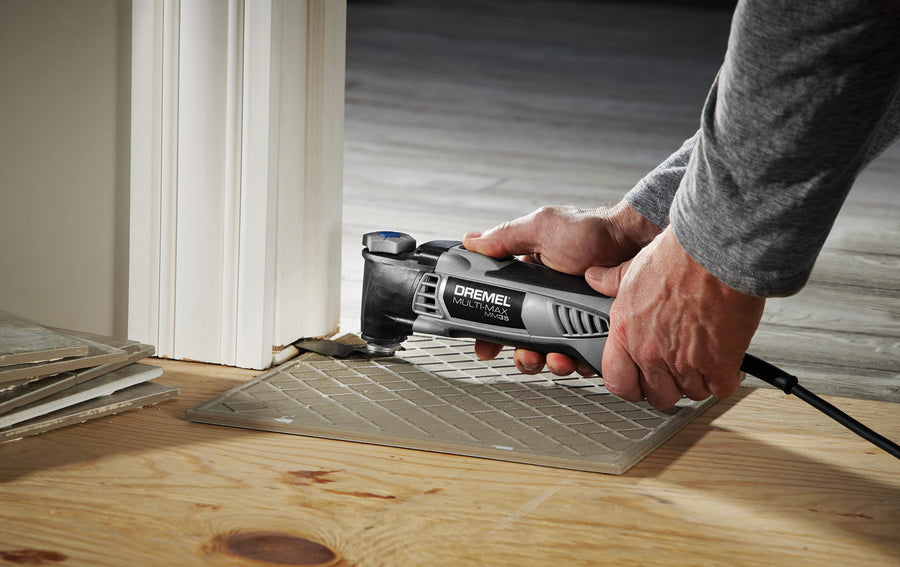 Dremel 13-Piece Oscillating Multi-Tool Accessory Kit MM388, Includes 4 Blades, 9 Wood Sandpaper Sheets, and Reusable Case - Universal Quick-Fit Interface fits Bosch, Makita, Milwaukee, and Rockwell