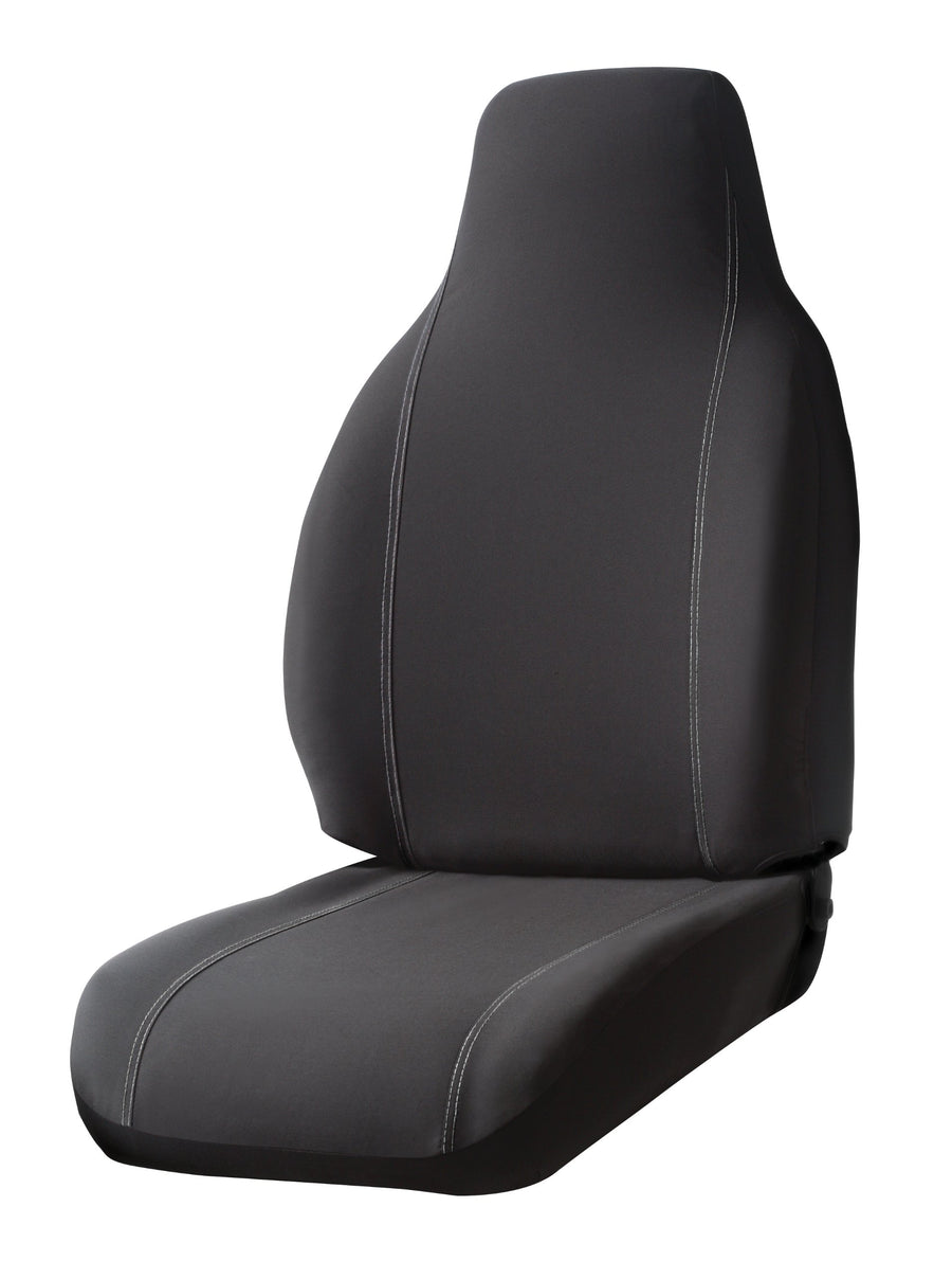 Custom Fit Fia SP88-30 BLACK Front Seat Cover Split Seat 40/20/40 - Poly-Cotton, (Black)