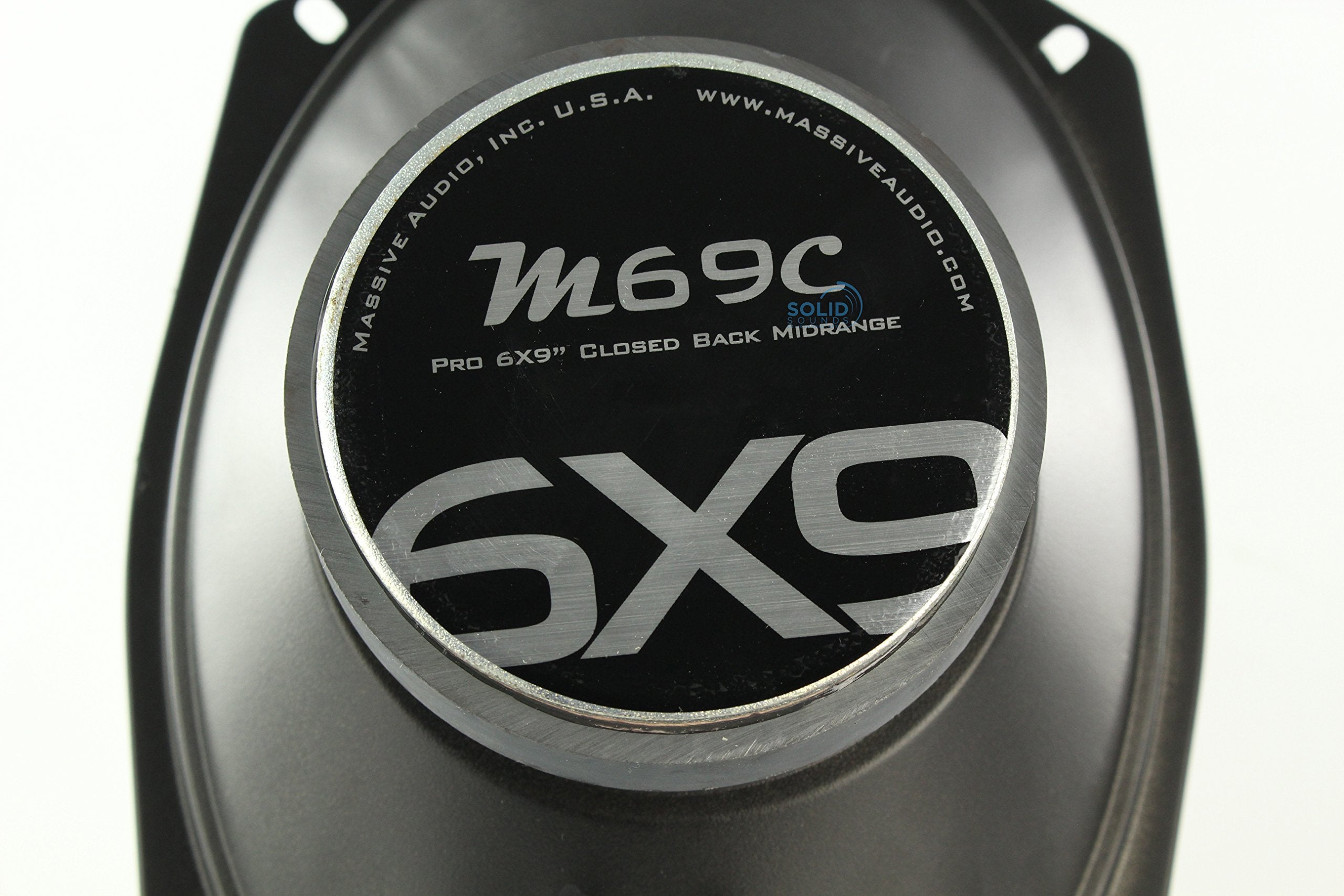 Massive Audio M69C 6x9" Sealed Back Midrange Car Speakers, 240W, 8 Ohm