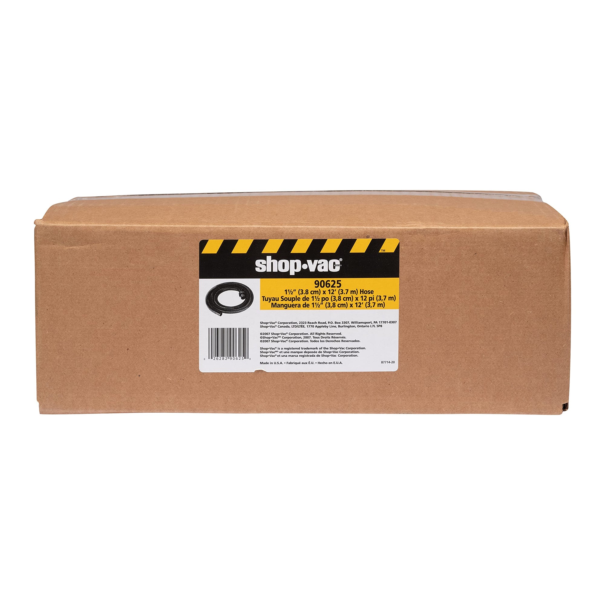 Vacuum Hose Shop-Vac 9062500, 1.5 Inch Diameter x 12 Foot, Durable Design With Enhanced Maneuverability, Includes Accessories