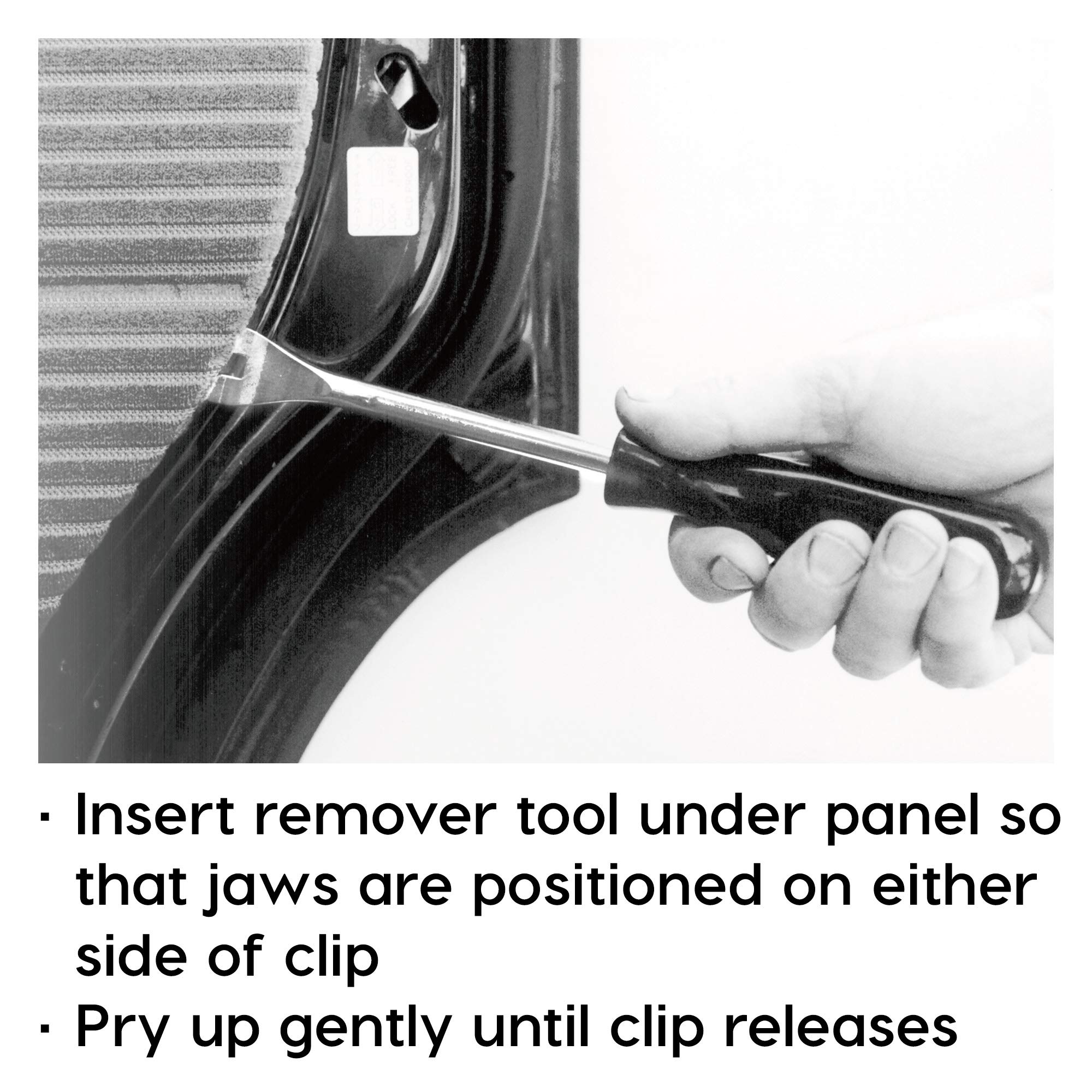 Powerbuilt Upholstery Remover, Door Trim Pad Remover, For quickly releasing door panel and clips - 648546
