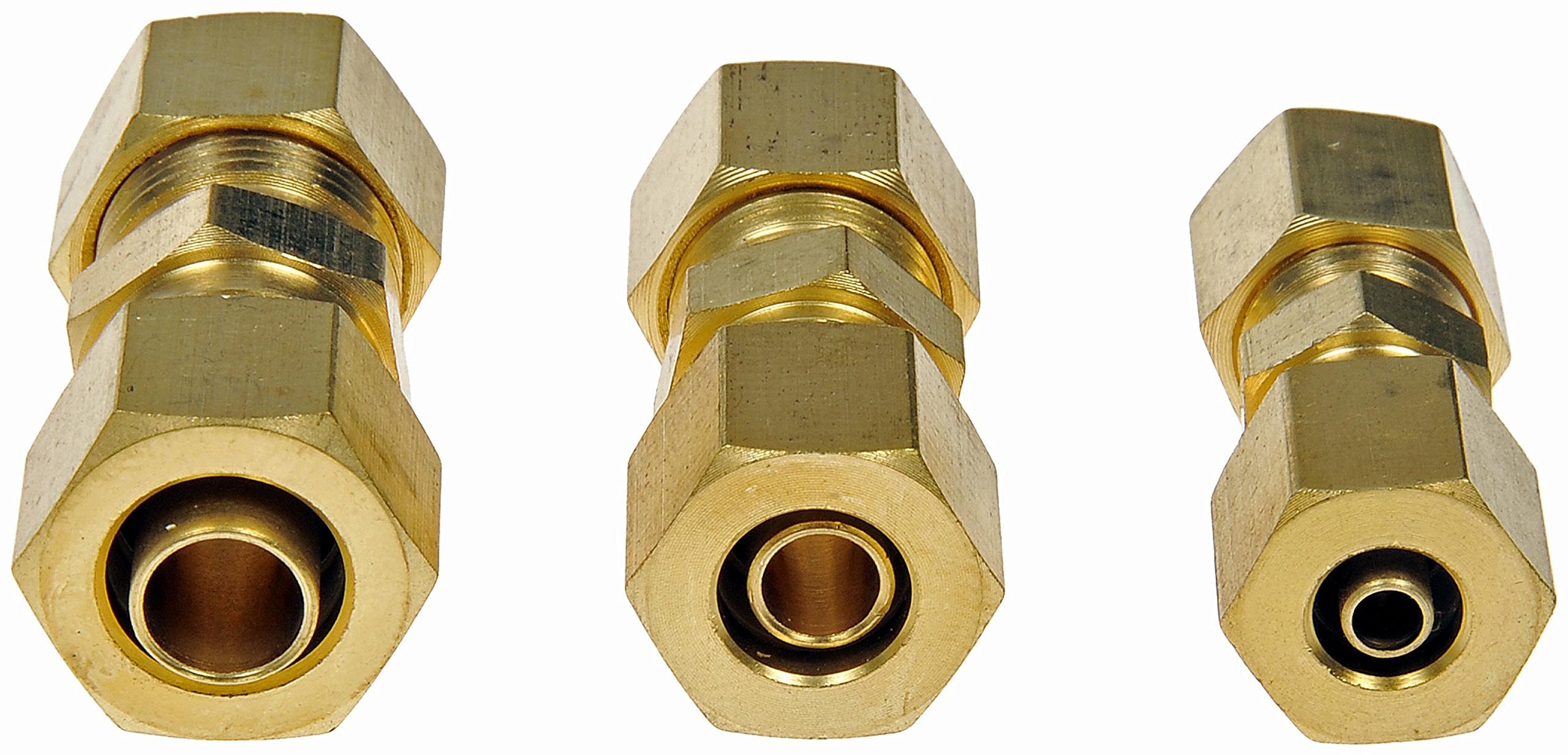 Dorman Fuel Line 800-145 Compression Union That Adapts Nylon To Nylon Tubes, 3 Pack Universal Fit