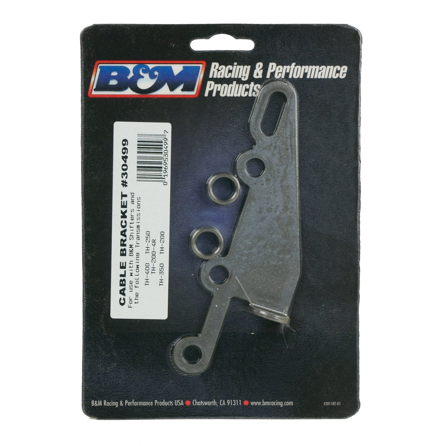 Steel B&M 30499 Transmission Bracket, Natural