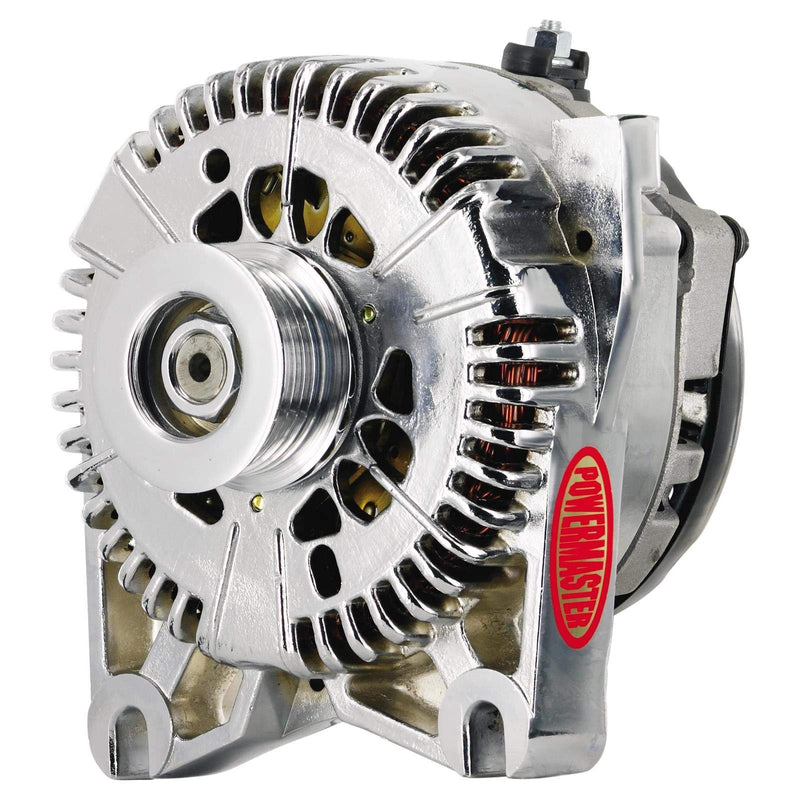Chrome Powermaster 377811 Alternator (4G 200A 6 Groove Pulley V Mating 1 Wire)