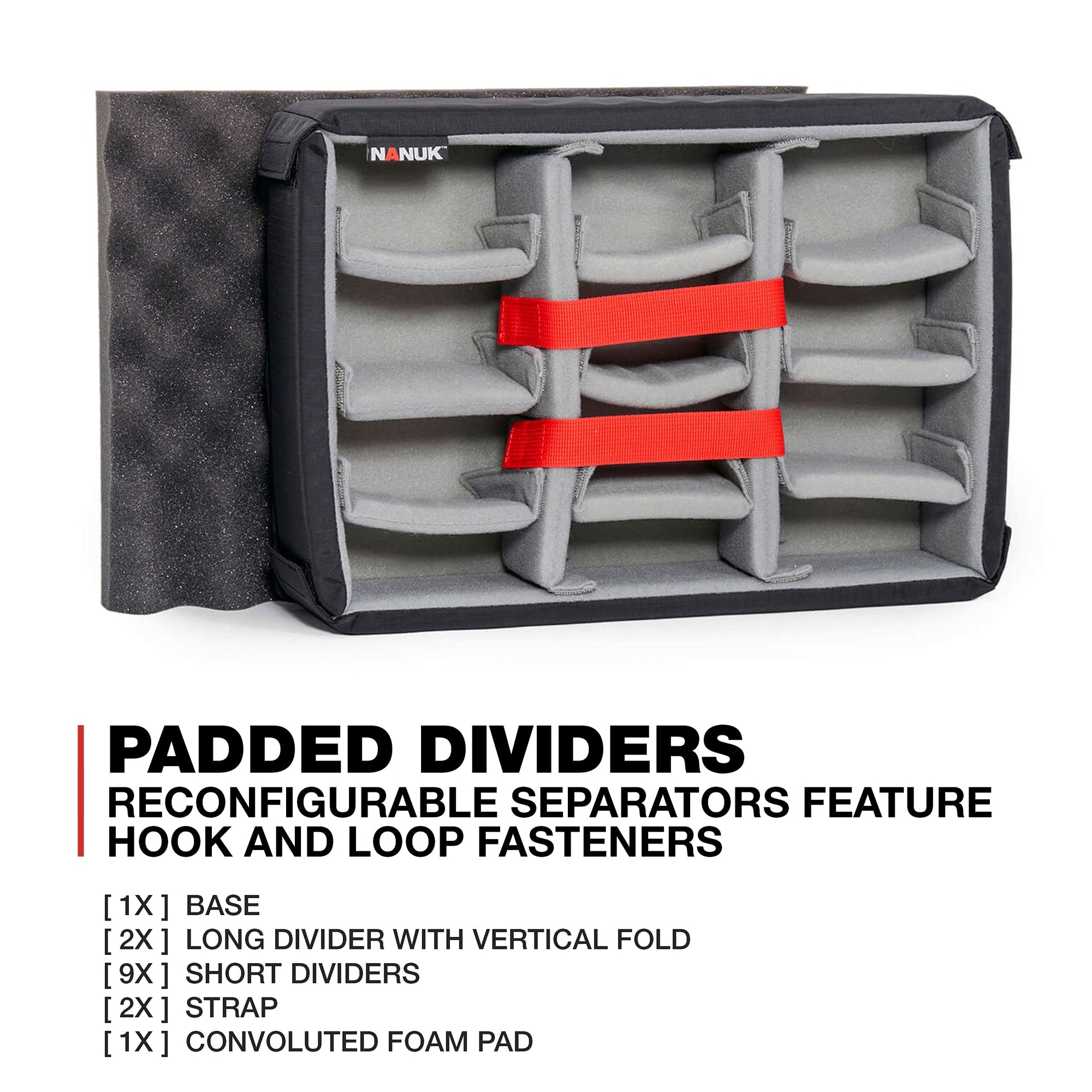 Waterproof Nanuk 920 Hard Case with Padded Dividers - Silver