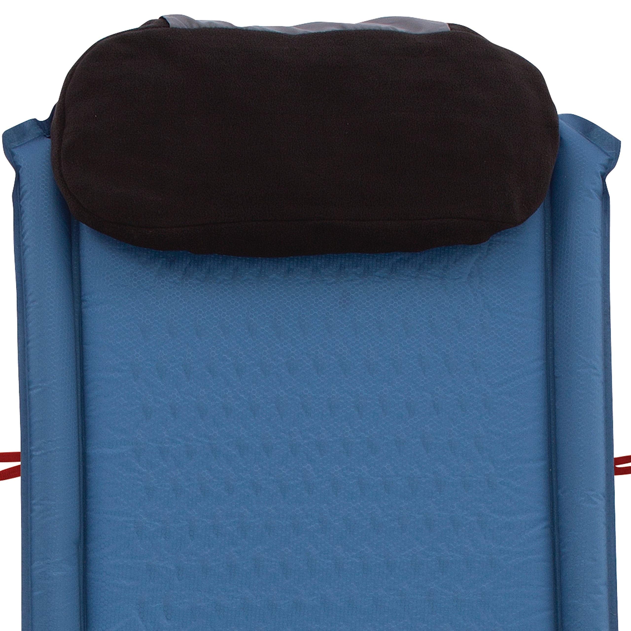 Coleman Self-Inflating Silverton Sleeping Pad, Lightweight Camping Pad with Pillow, Comfortable Sleeping Mat with Side Bumpers, Easy Inflation