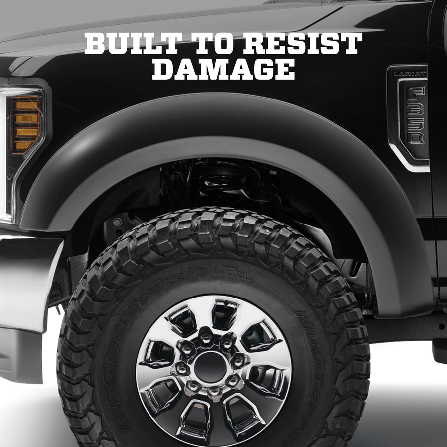 Husky Liners Extend-A-Fender Style Fender Flares | Fits 2007-2013 Toyota Tundra (Must Remove Factory Mudflaps) | Front & Rear, 4-pc Black - 2803916