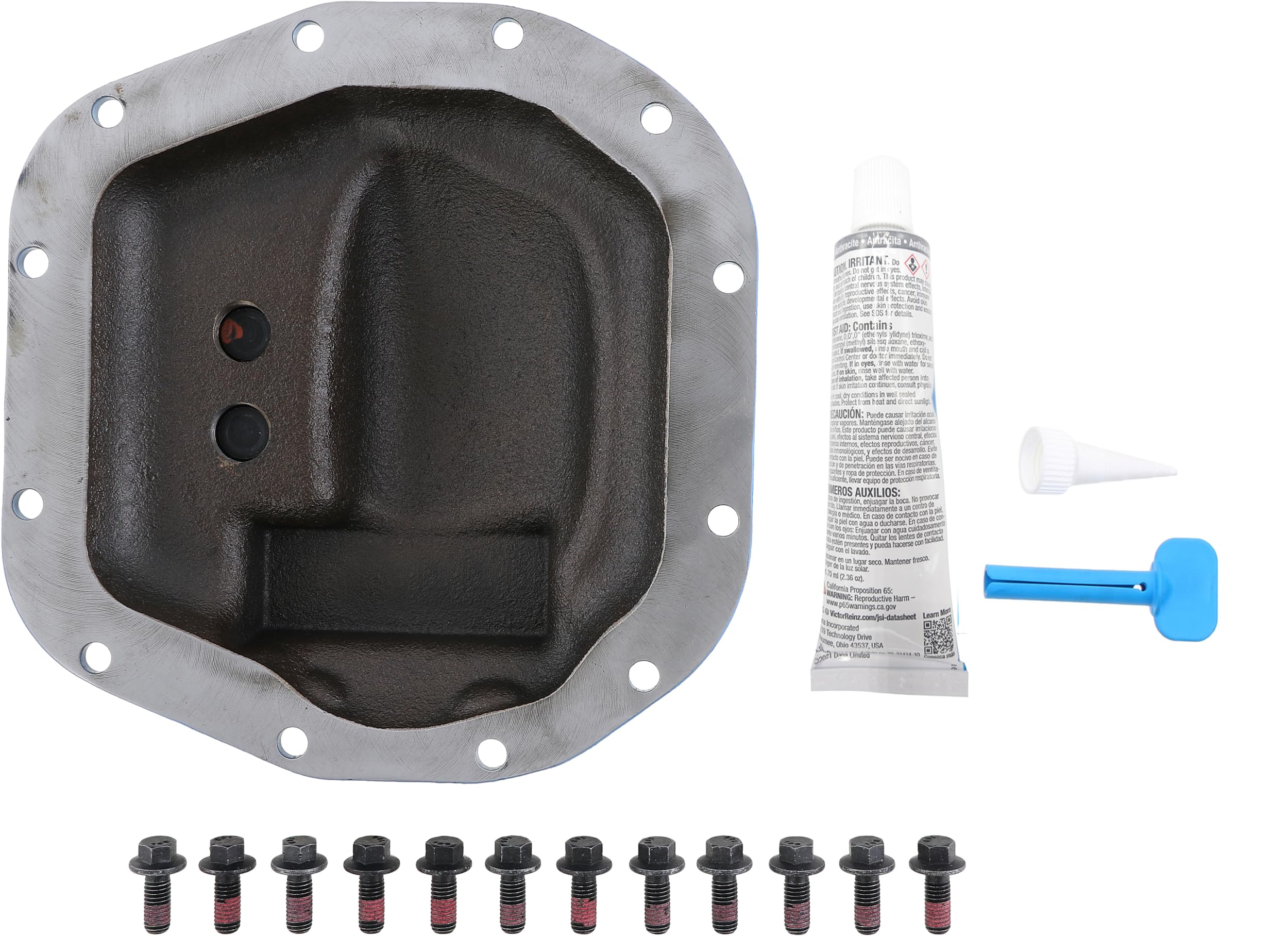 Spicer Nodular Iron 10053465 Front Dana 30 Differential Cover Compatible with Select Wrangler JL - Blue