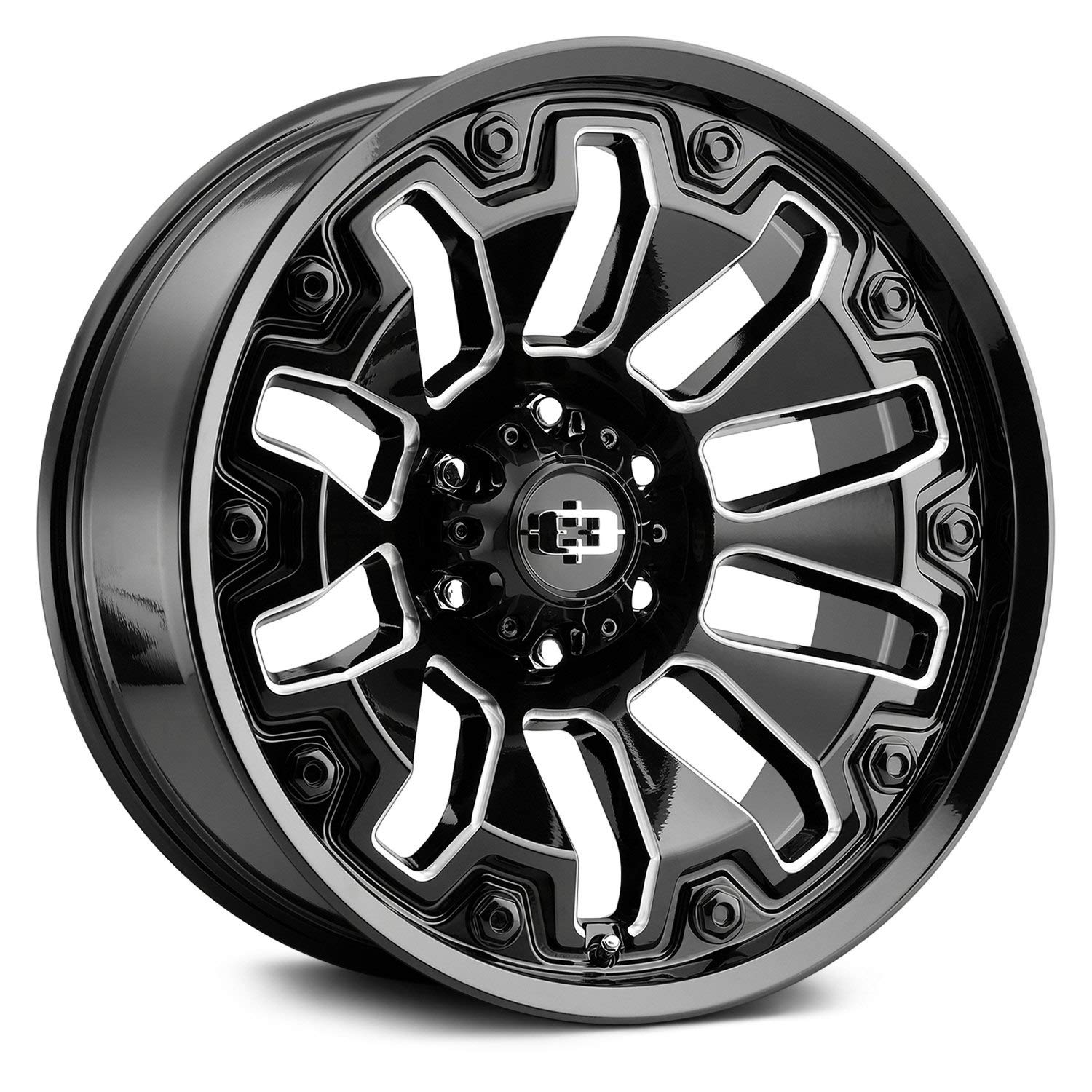 362 Armor Vision 20x10 6x135-25mm Black/Milled Wheel Rim 20" Inch