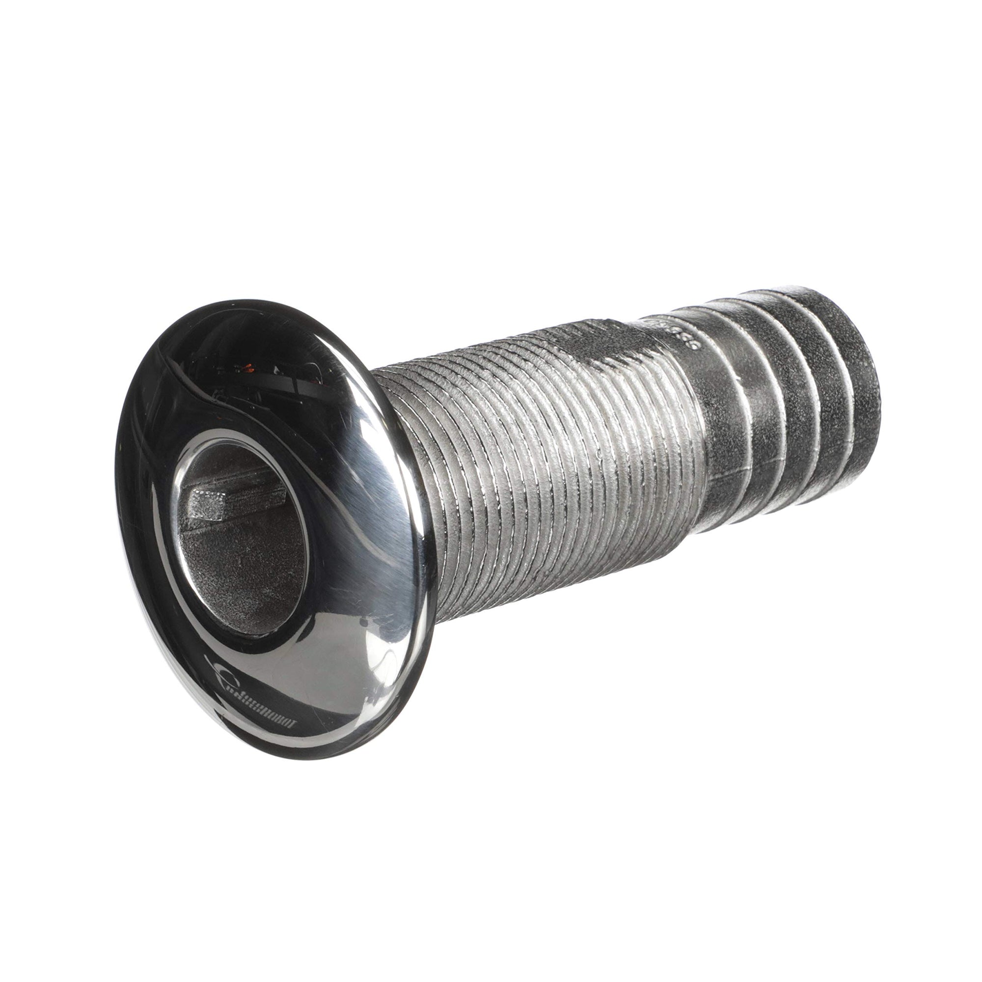 Stainless Steel Attwood 66549-3 Barbed Standard Length Straight Thru-Hull, 1 1/8-Inch