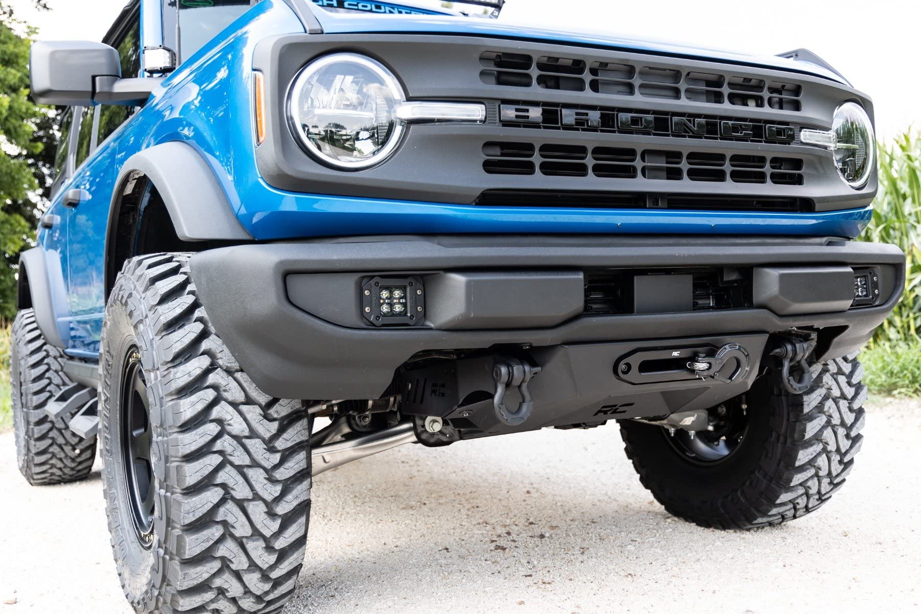 Tow Hook Shackle Mounts Rough Country for 2021-2022 Ford Bronco - RS171