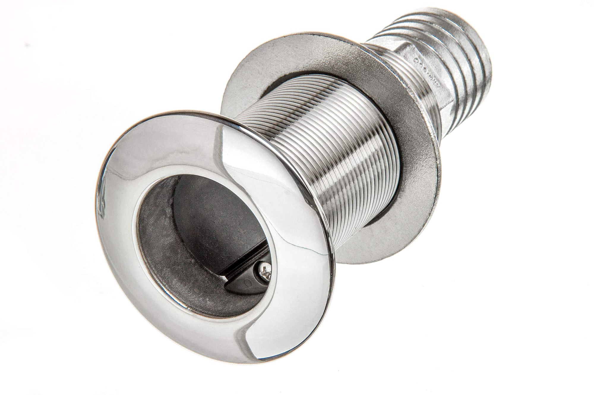 Attwood Boat Self-Bailing 66553-3 Cockpit Barbed Stainless Steel 1 ½-Inch Scupper Valve