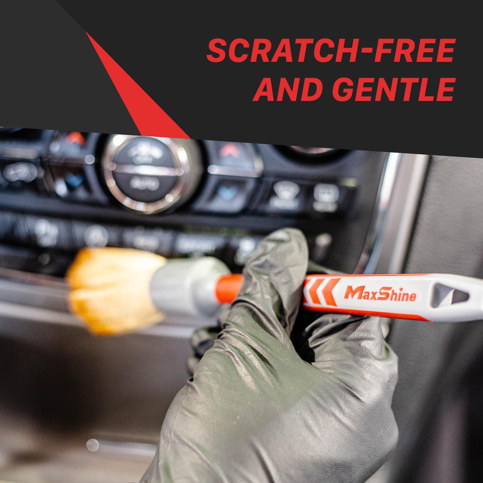 Maxshine Ultra Soft Large #14 Universal Detailing Brush – Professional Brush for Interior, Exterior, Leather Seats, Engine Bay & Wheels – Premium Car Care Detailing Tool