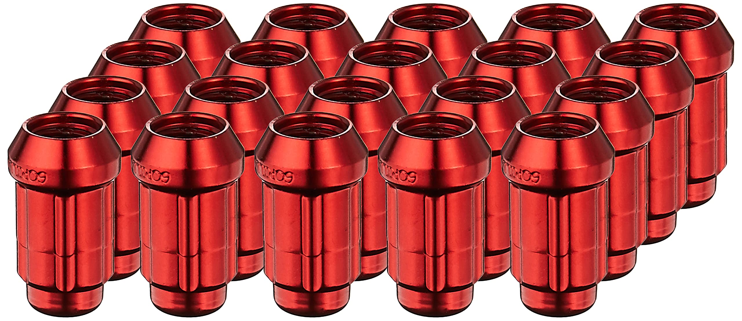 Gorilla 21133RD Automotive Small Diameter Acorn Red 5 Lug Kit (12mm x 1.50 Thread Size) - Pack of 20
