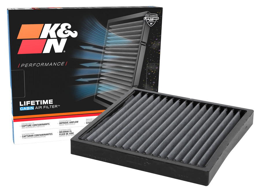 Cabin Air Filter K&N LIFETIME: Premium, Washable, Clean Air for your Cabin: Compatible with 2018-2025 MAZDA: 2, 3, CX-3, CX-30, VF2074