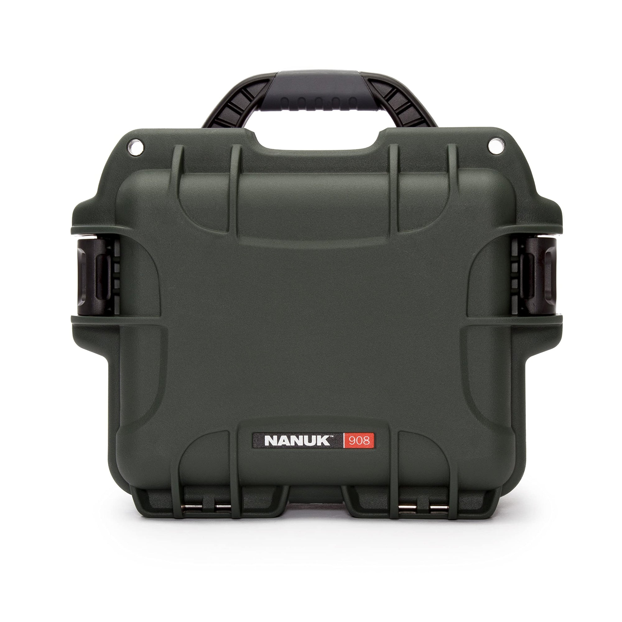 Olive Nanuk 908 Waterproof Hard Case with Foam Insert