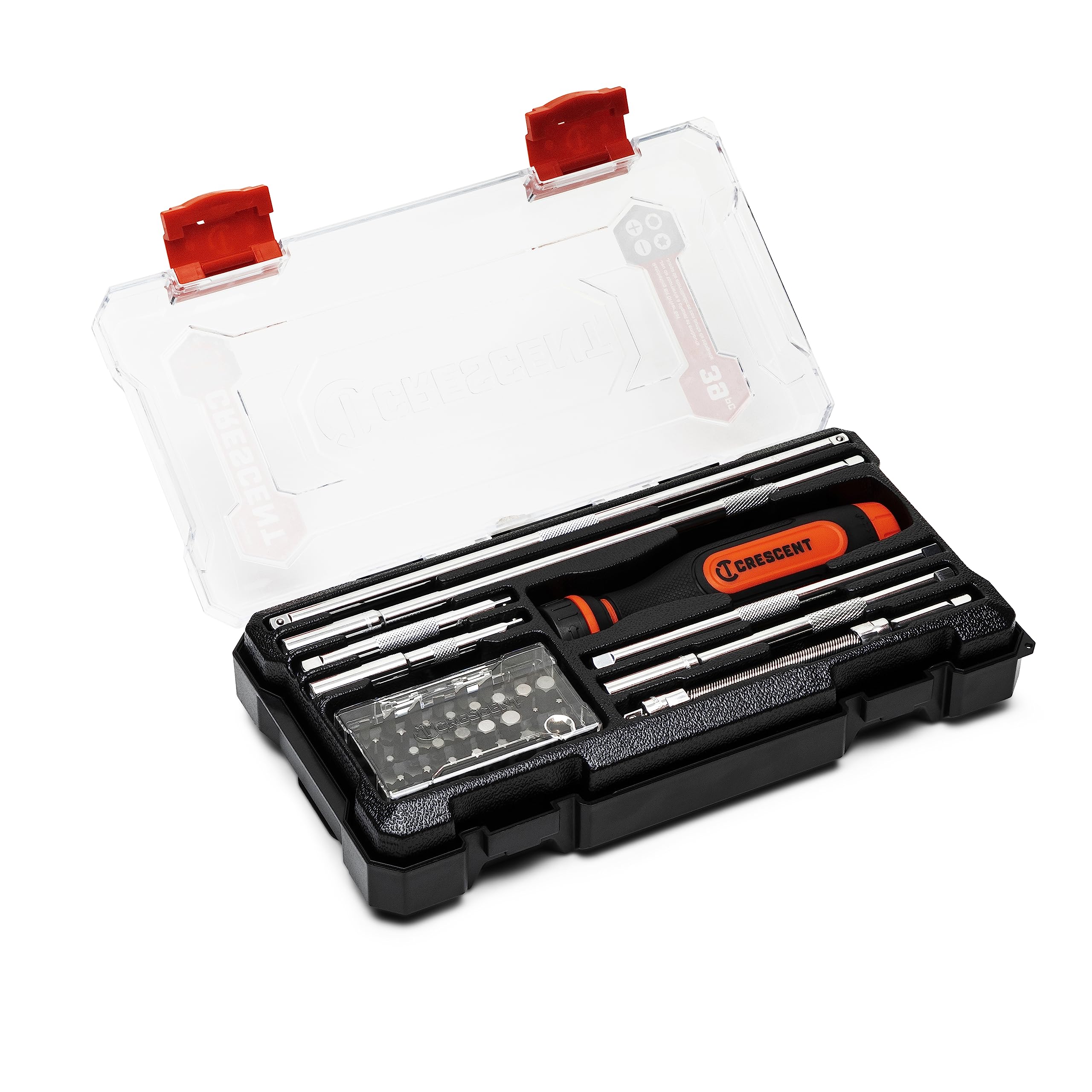 39 Piece Crescent Ratcheting Bit Driver Set - CRBSDS39PC