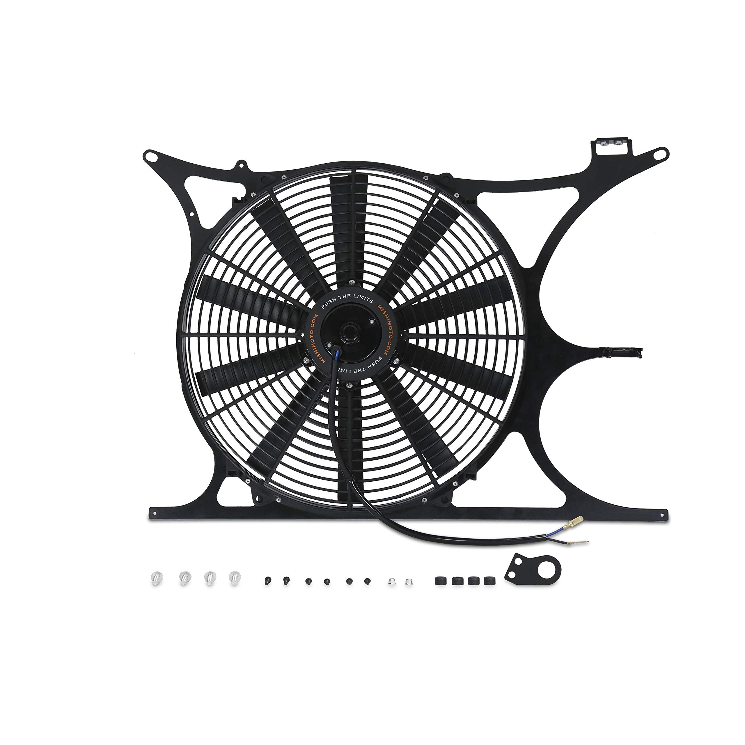 Mishimoto Performance Aluminum Fan Shroud w Probe MMFS-E36-92PPROBE Fits BMW E36 3-Series 1992-1999 Black