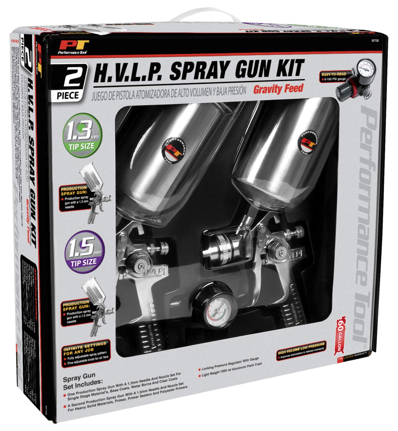 M706 Performance Tool Production Spray Gun, 2-Piece