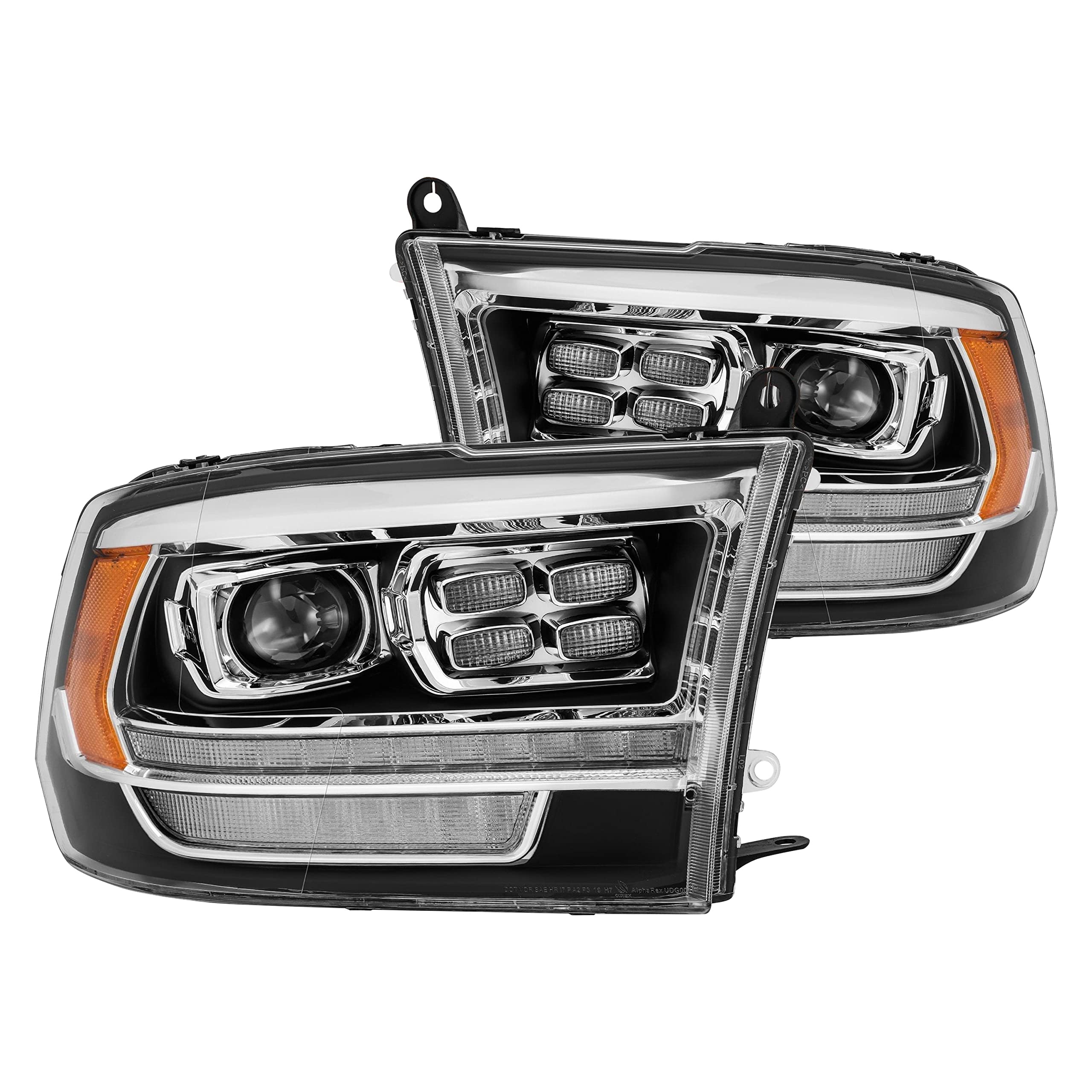 880526 AlphaRex USA Projector LED Headlights fits Dodge Ram 2500
