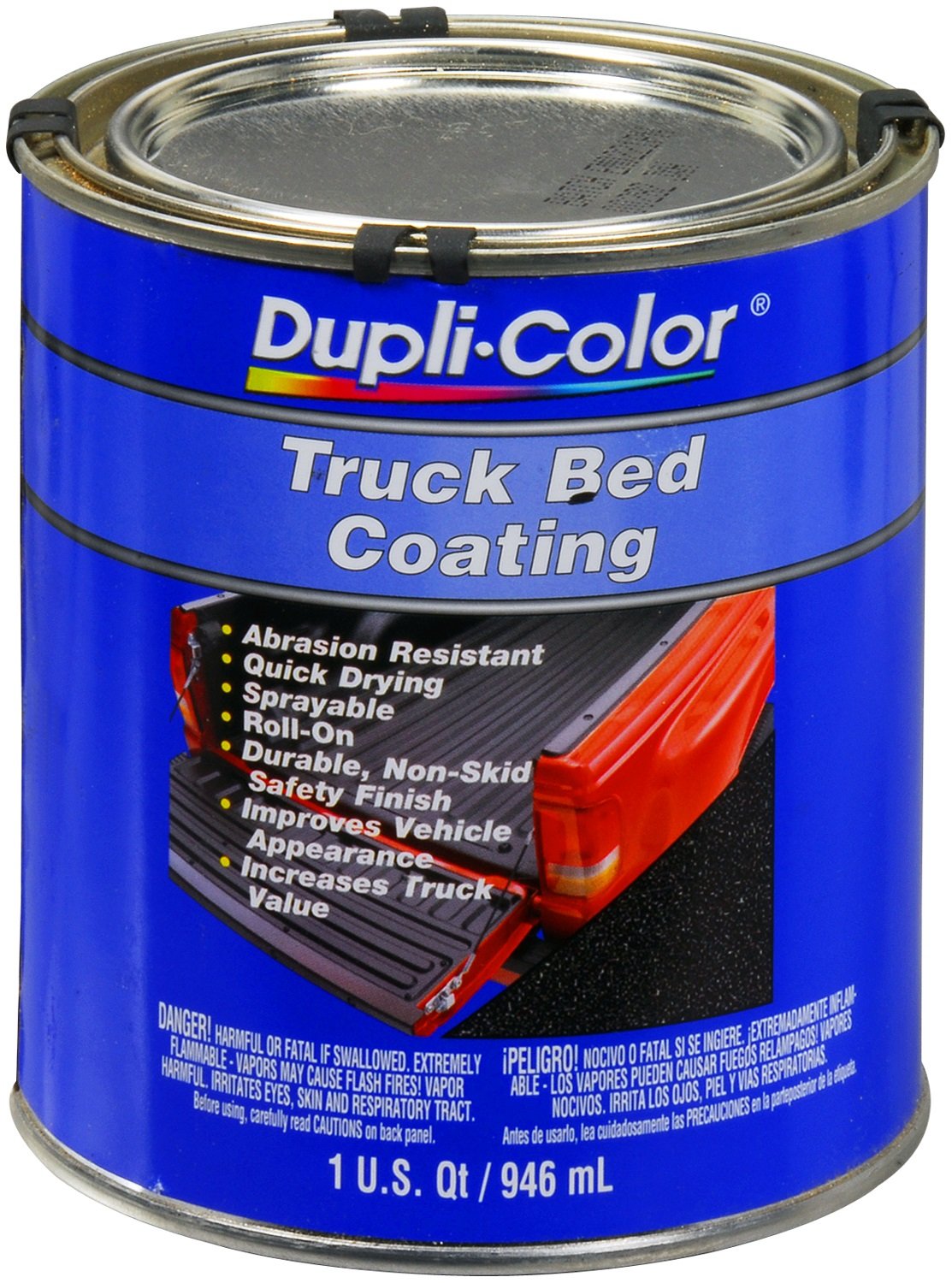 Black Dupli-Color TRQ254 Poly Truck Bed Coating 32 Ounce