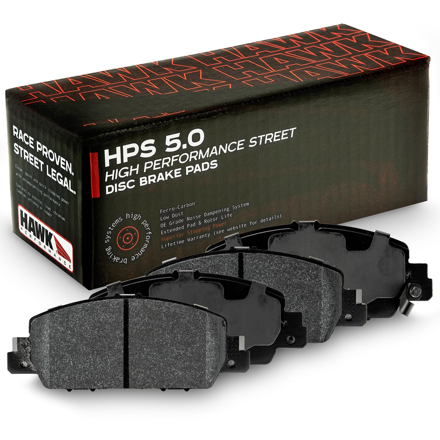 Hawk Performance HPS 5.0 HB770B.624 Street Brake Pads