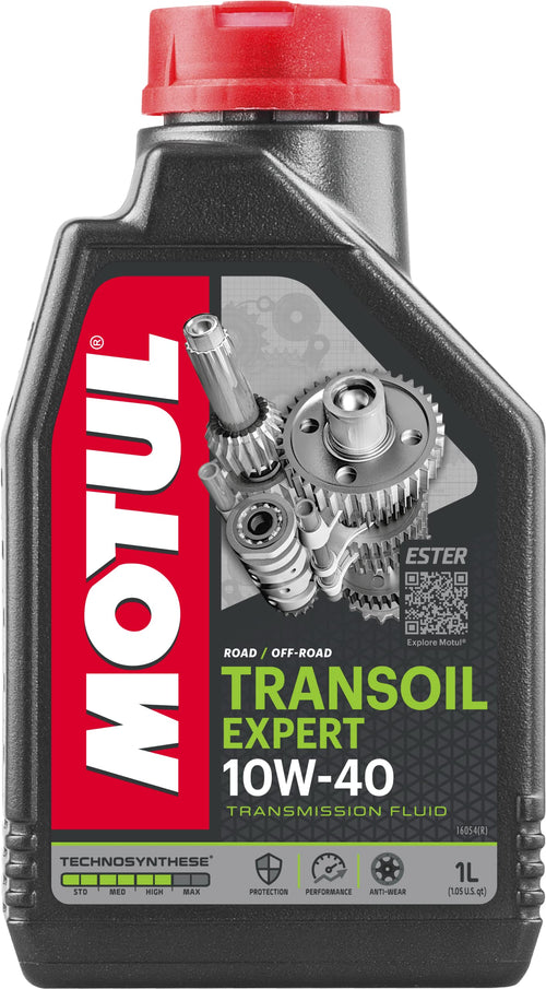 Motul 1L Powersport TRANSOIL EXPERT SAE 10W40 (Wet Clutch) - Motul Technosyn