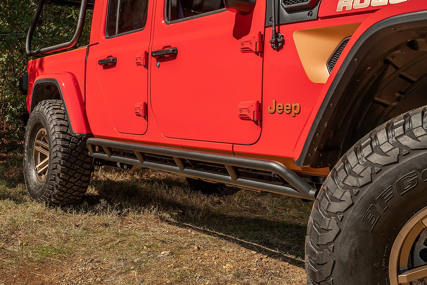 RRC Rocker Guards Rugged Ridge 11504.38; 20-Current Jeep Gladiator JT