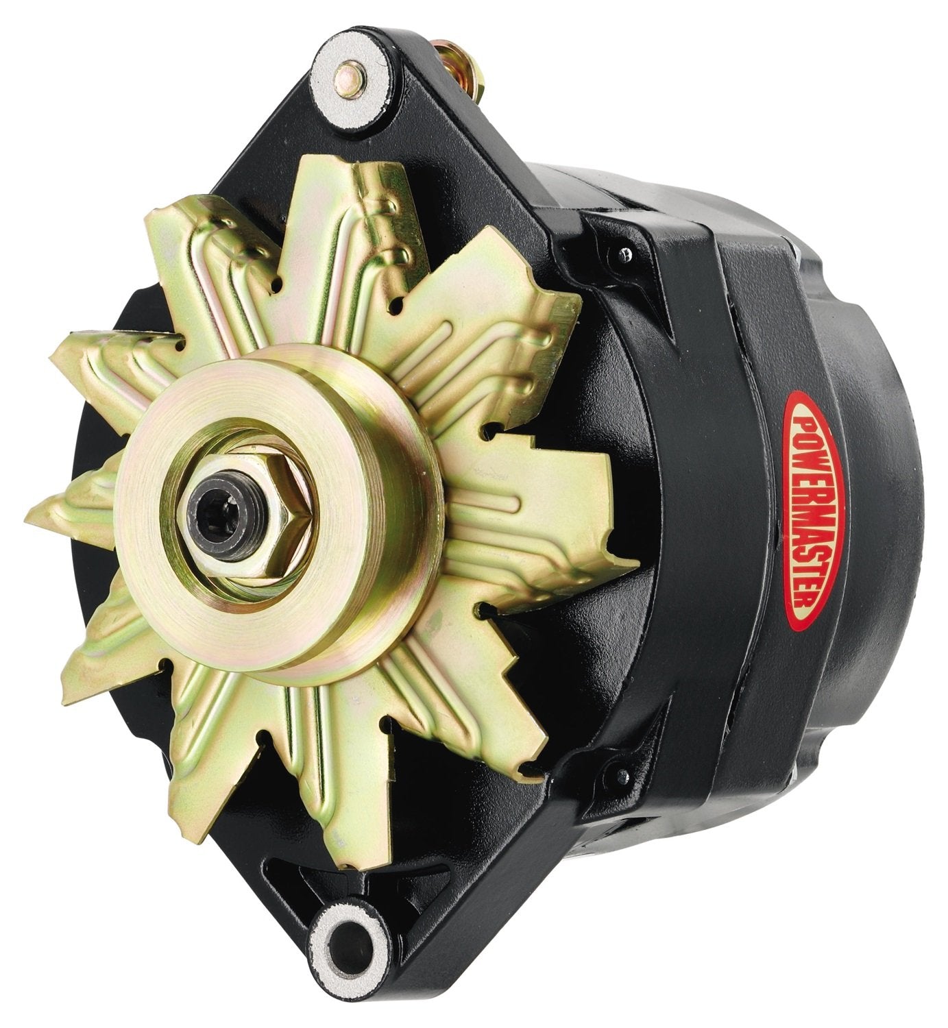 Alt Powermaster Jeep Upgrade Black 150A 6 grv Pulley Motorola Replacement 1" MTG Spool 1-Wire