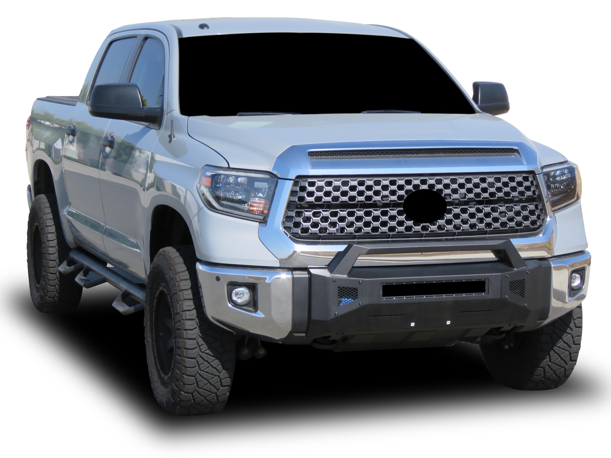 Armour III Black Horse Light Duty Front Bumper Textured Black Compatible with 2014-2021 Toyota Tundra(Excl. TRD Pro with TSS-P)-AR3LD63NL