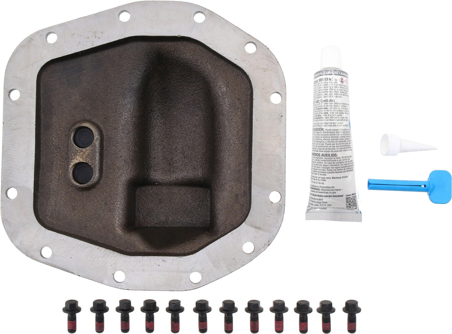 Spicer Nodular Iron 10040651 Rear Dana 44 and AdvanTEK Differential Cover Compatible with Select Wrangler JL - Gray