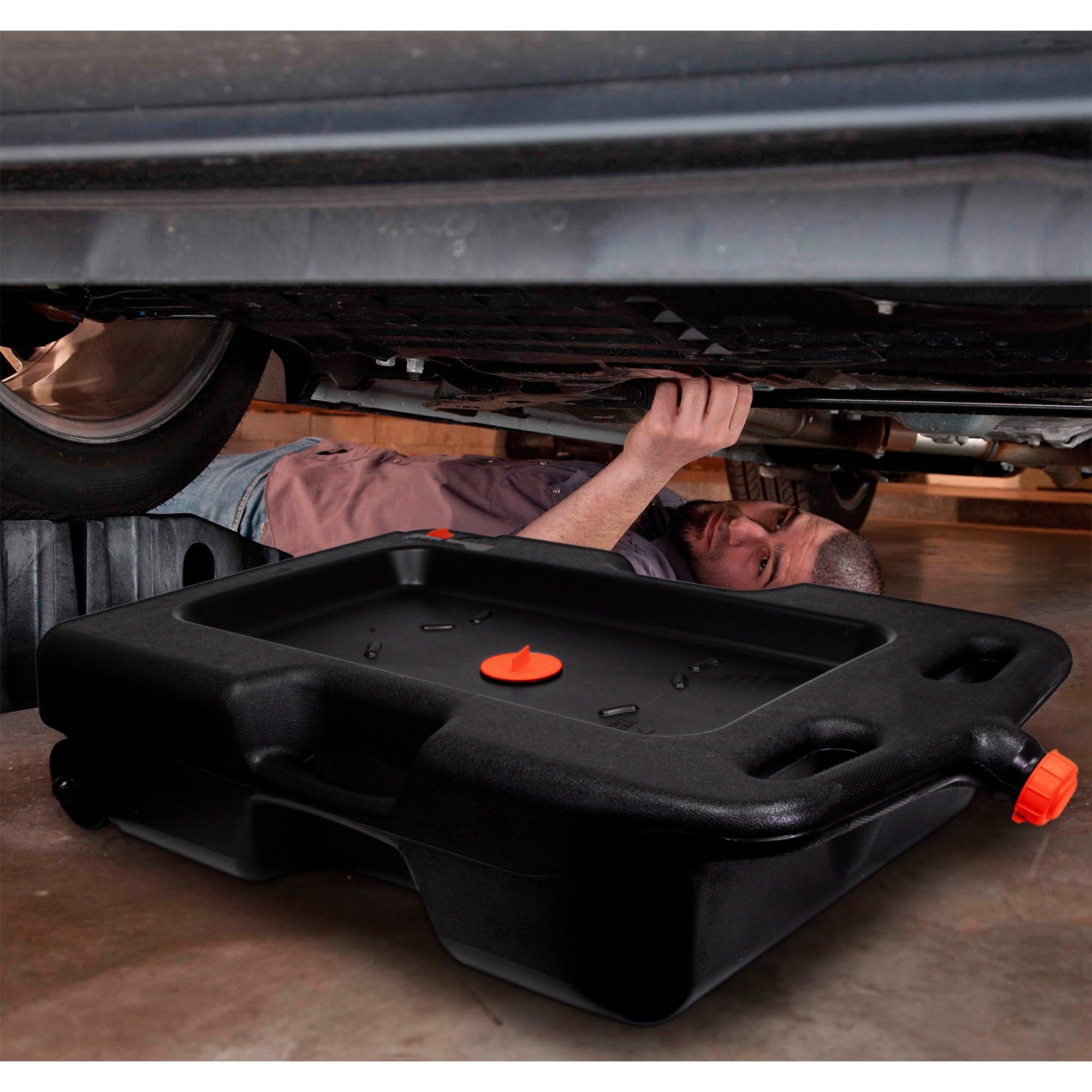Low-Profile FloTool Oil Drain — 14 1/2 Gallons, Model# 42008MI