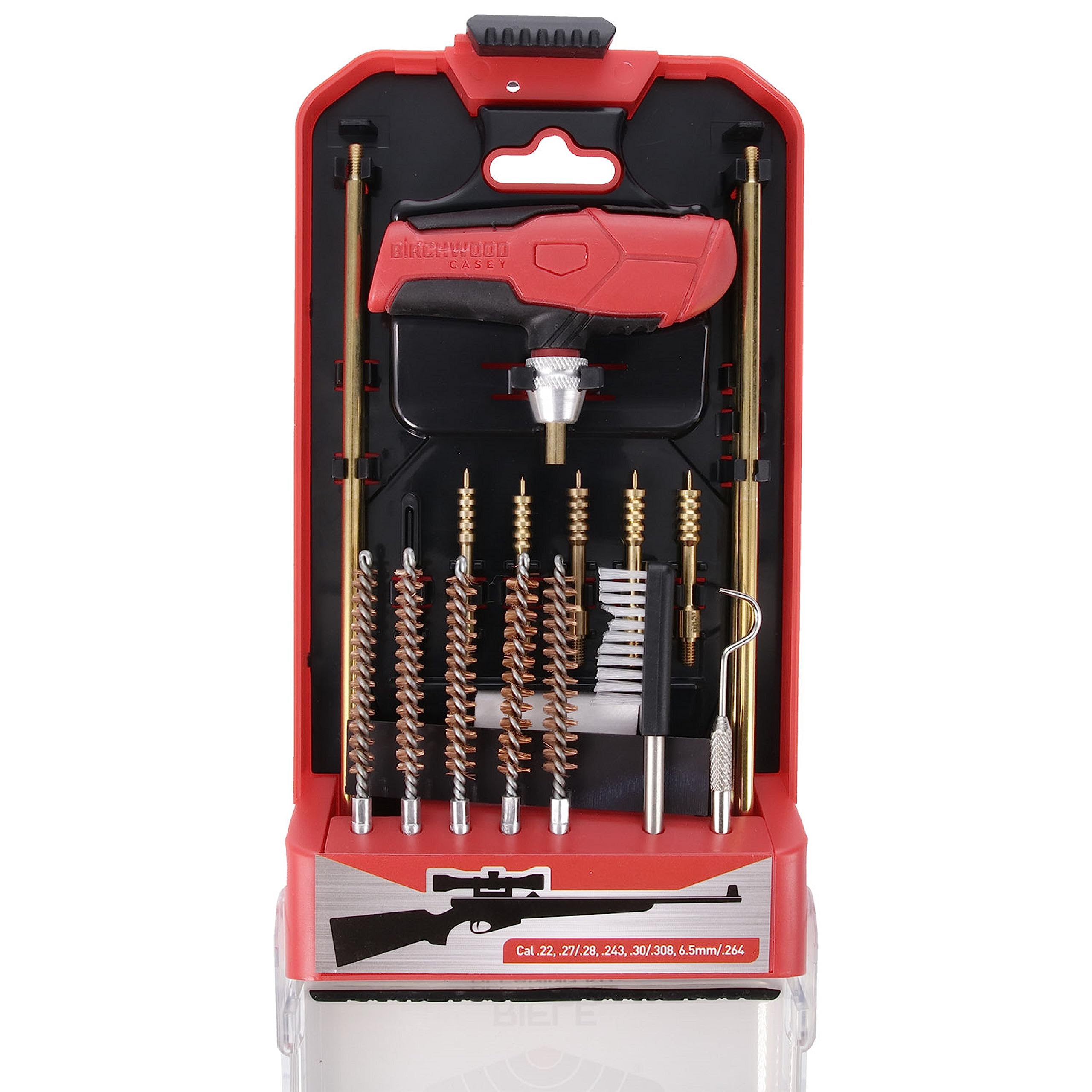 Durable Birchwood Casey Versatile Maintenance Gun Cleaning Kit | Brushes, Jags, Rod, T-Handle & Case Included | for Rіflе
