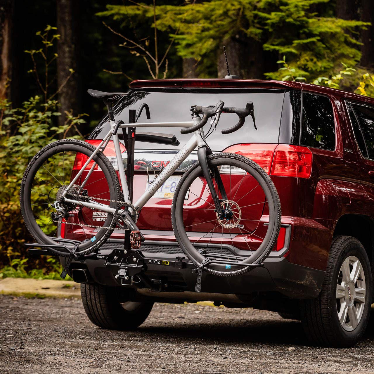 XTC2 TILT Swagman Hitch Mount Bike Rack, Black, 1-1/4" and 2" hitch receiver, class 2 or higher