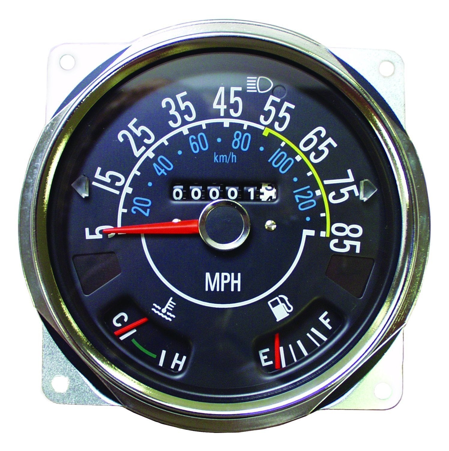 Crown Automotive Speedometer Assembly J5761110, black, white, amber