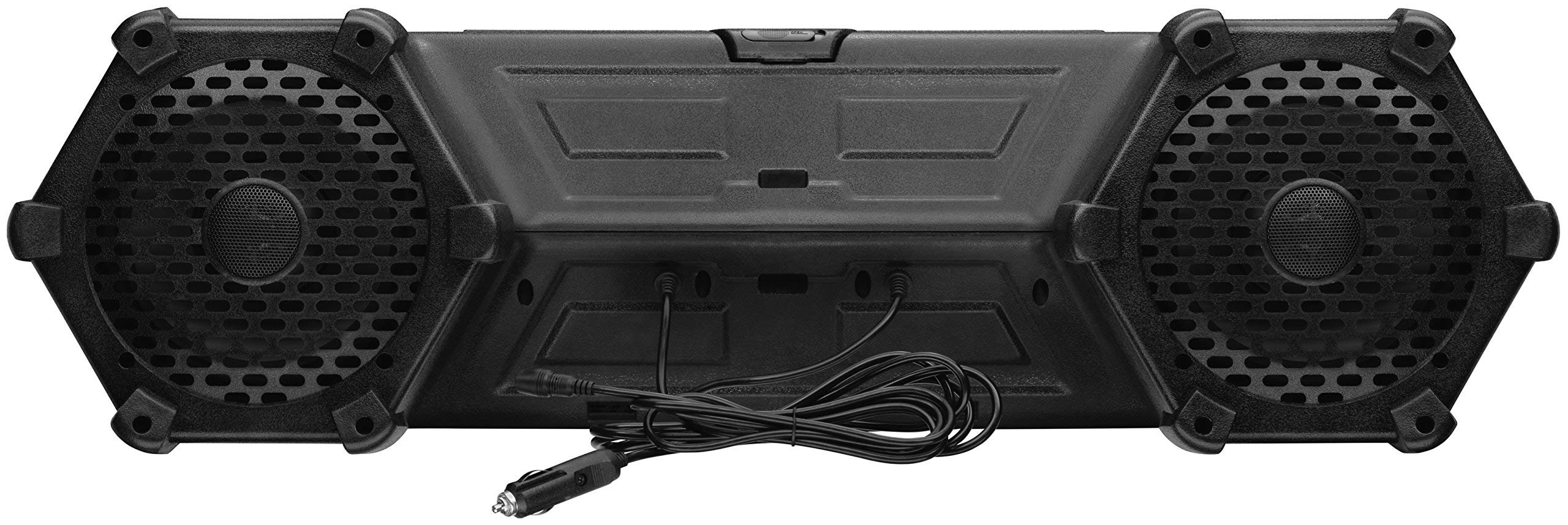 Planet Audio PATV85 Sound System ATV UTV – 8 Inch Speakers, Tweeters, IPX5 Weatherproof, Bluetooth, Amplified, LED Lightbar, Golf Cart Compatible