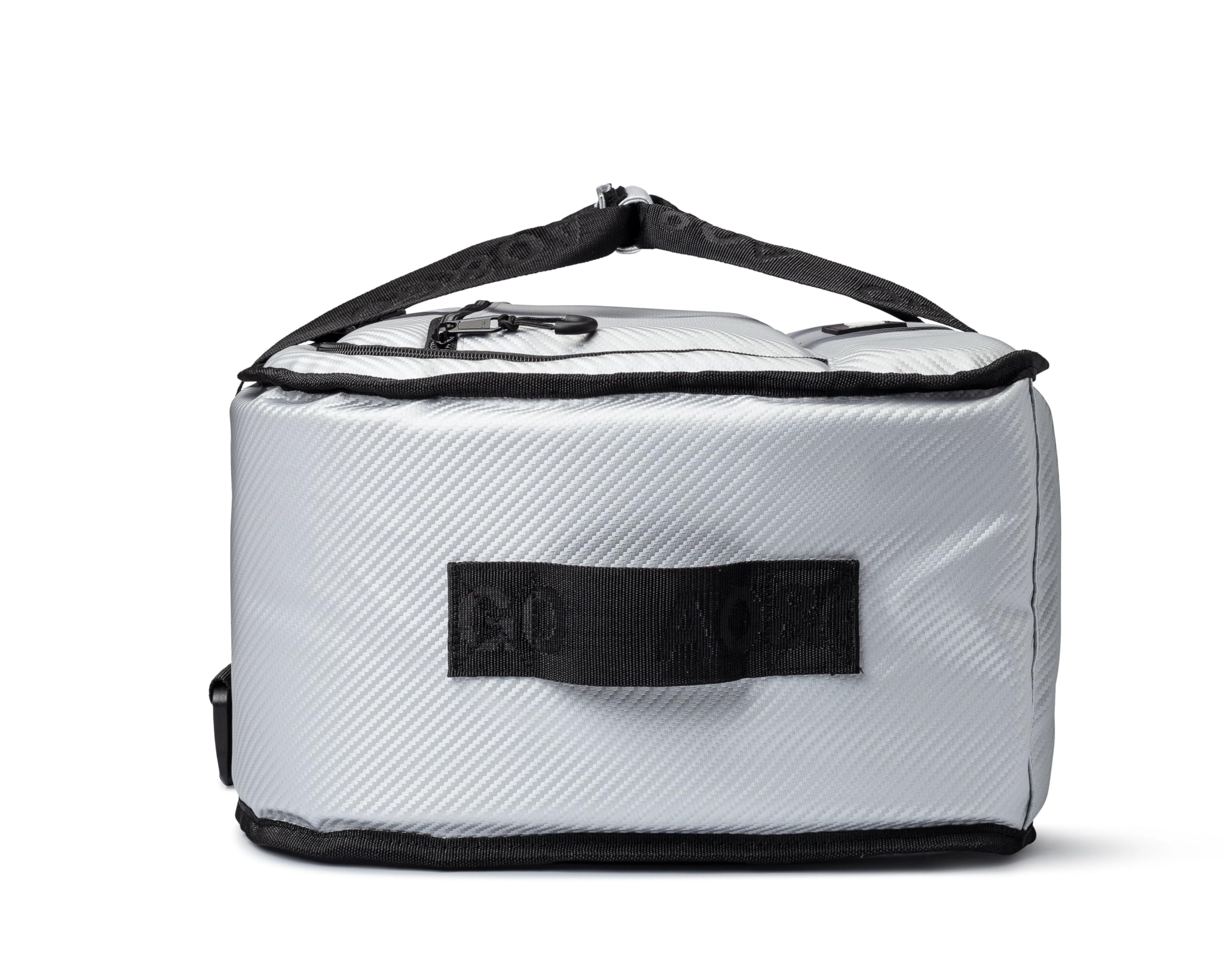 Stow-N-Go AO Coolers Carbon Soft Cooler, Low-Profile, Leakproof with High-Density Insulation, Holds Ice for 24 Hours, Silver, 38-Can