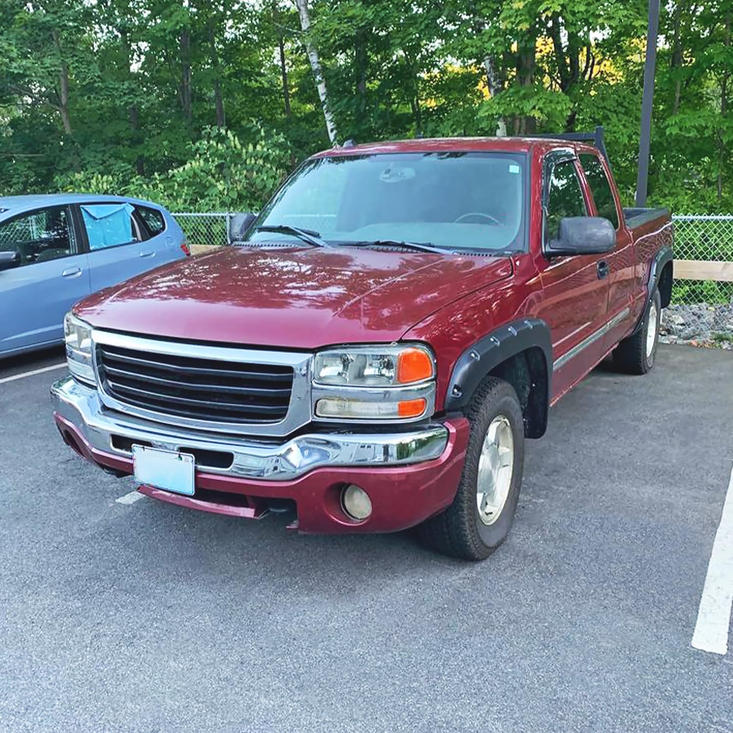 Chrome Headlights SPEC-D TUNING Compatible with 1999-2007 GMC Sierra, Left + Right Pair Headlamp Assembly