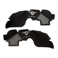 Battle Ready Combat Off Road Aluminum Inner Fender Kit - Front Pair - compatible with Jeep Wrangler JK/JKU