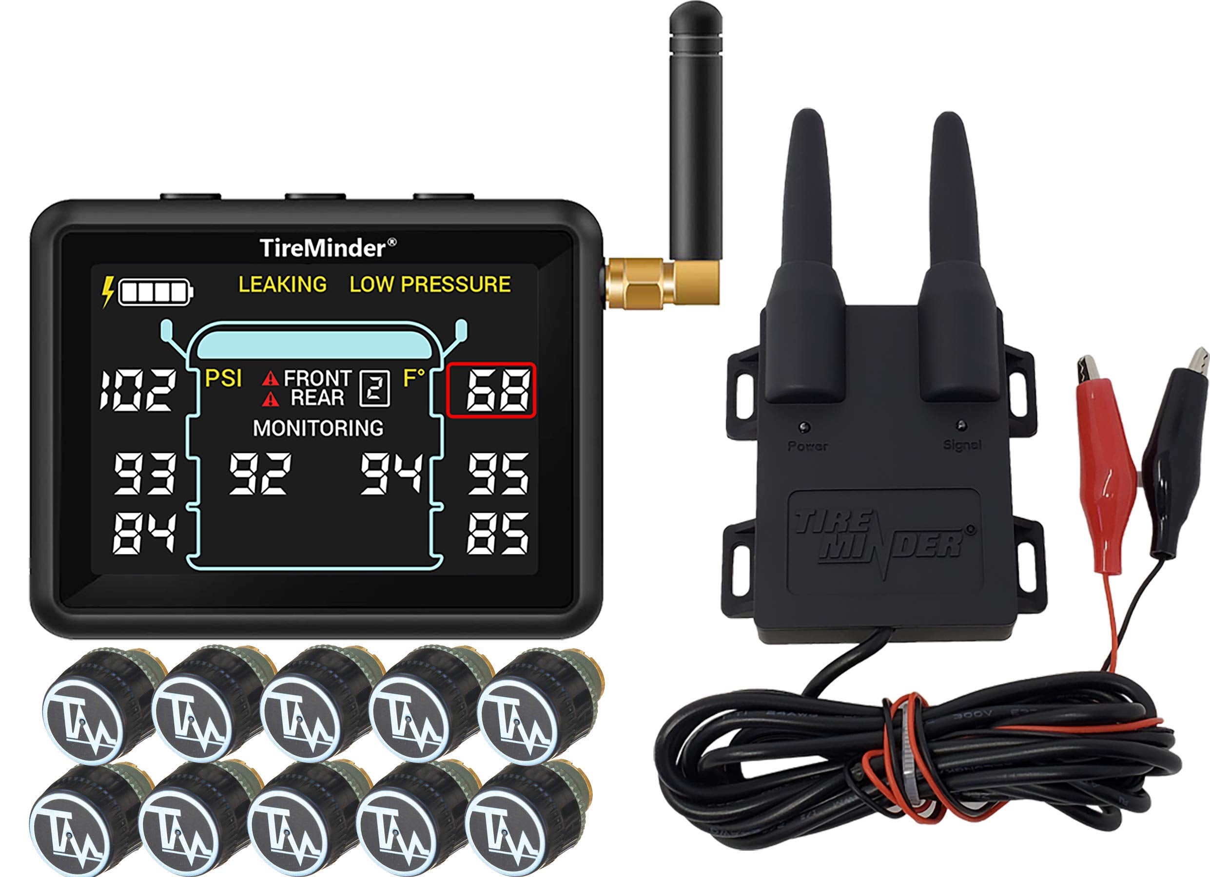 i10 TireMinder RV TPMS with 10 Transmitters
