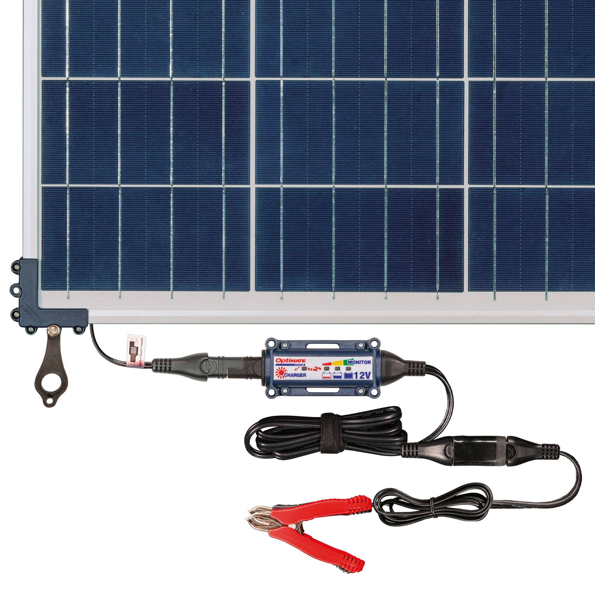 Optimate Duo Solar 40W Travel kit, TM522-D4TK, 6-Step 12V / 12.8V 3.3A Weatherproof Solar Battery Saving Charger & maintainer