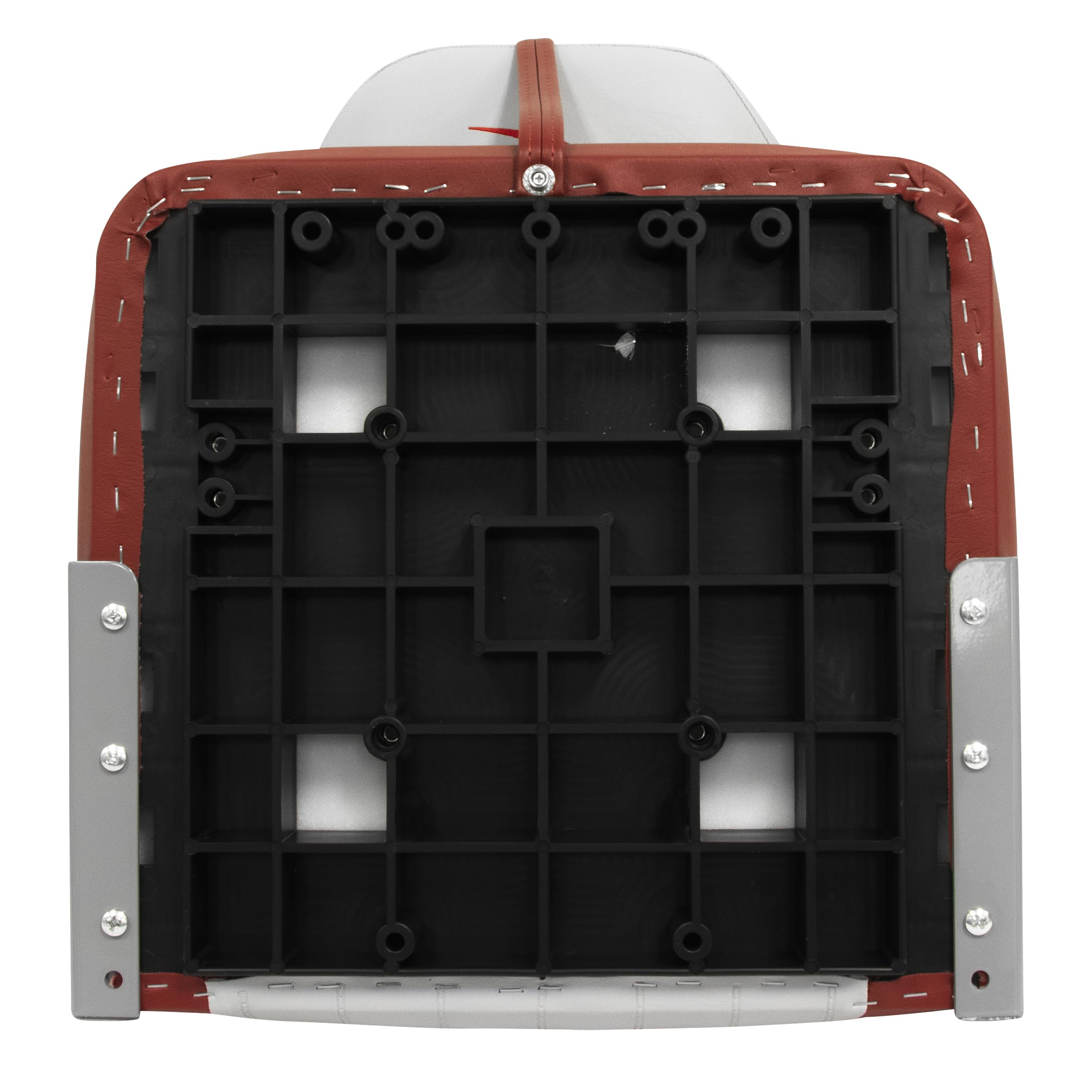 Lund Style Wise 8WD640PLS-661 High Back Boat Seat, Grey/Red