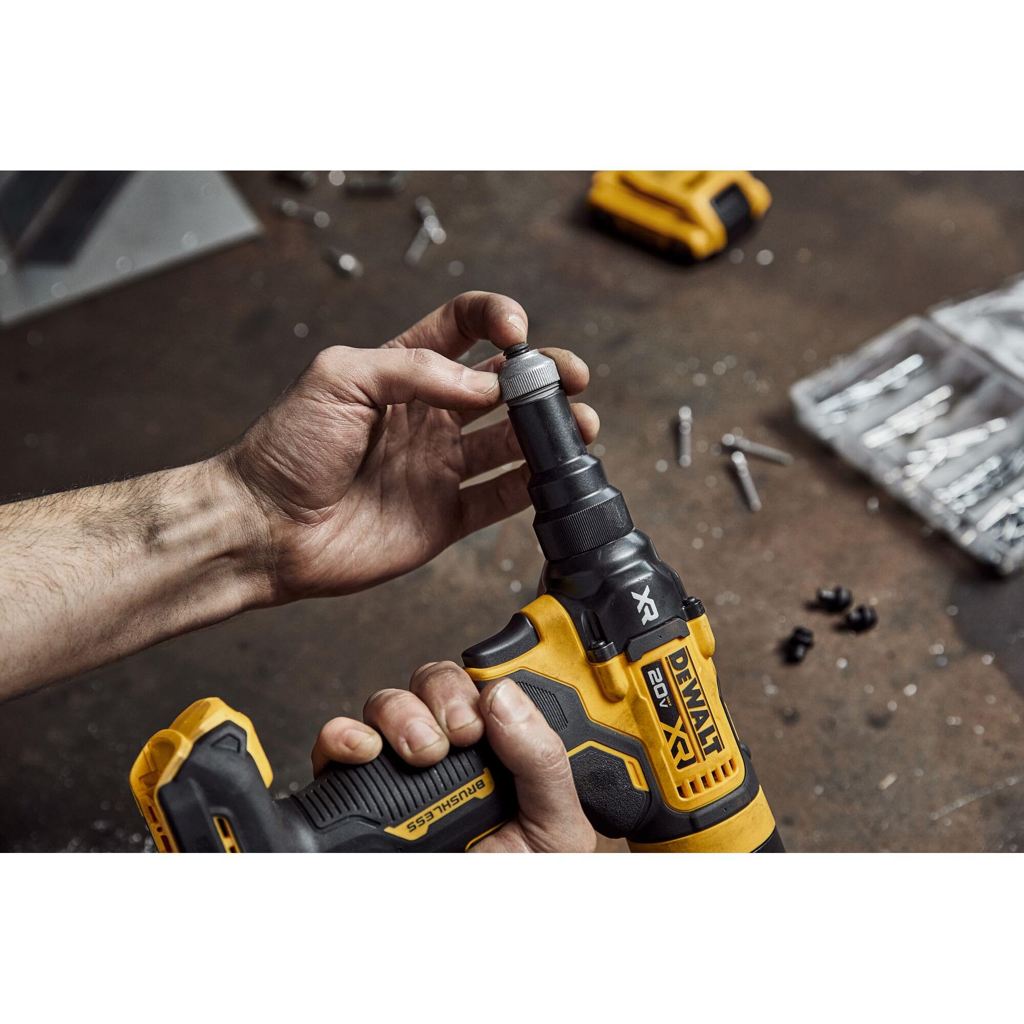 20V MAX XR DEWALT Cordless Rivet Tool, 3/16", Battery and Charger Included (DCF403D1)